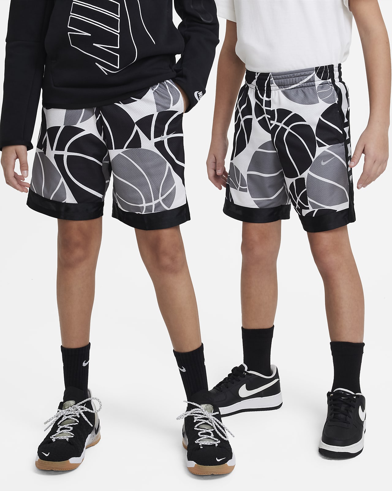 Nike Dri-FIT Elite Big Kids' Printed Basketball Shorts