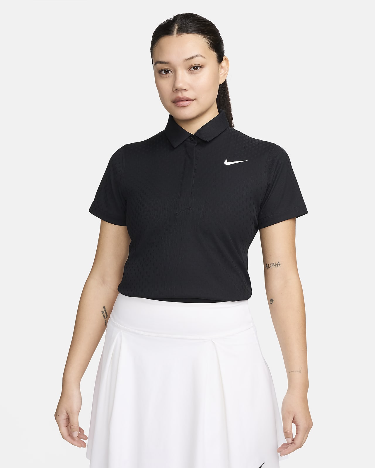 Polo de golf de manga corta Dri-FIT ADV para mujer Nike Tour