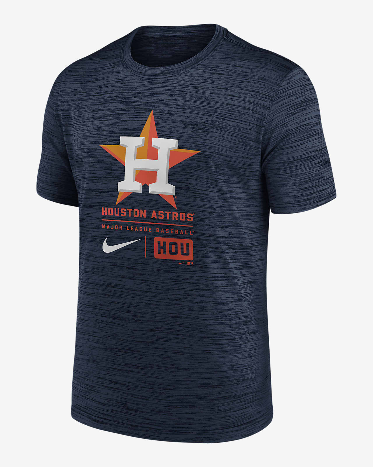 Houston Astros Large Logo Velocity Men's Nike MLB T-Shirt
