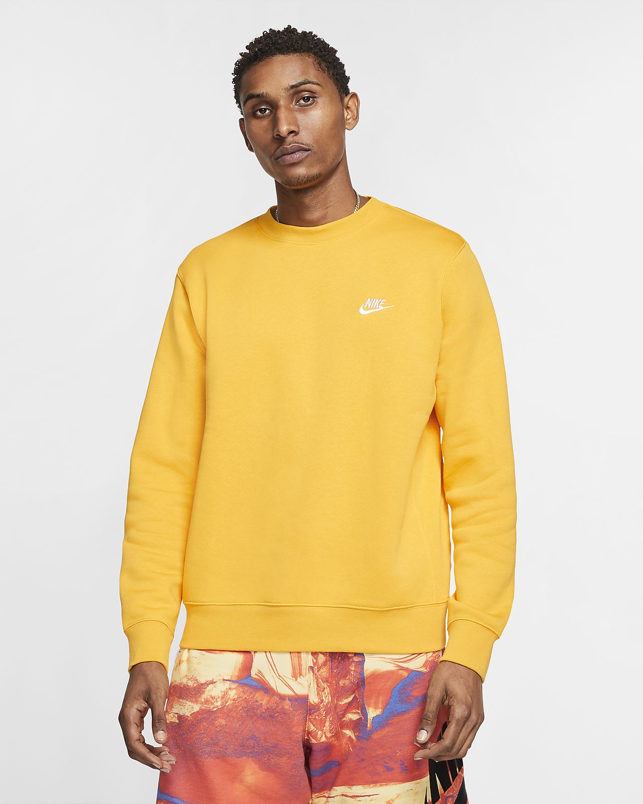 nike club crew neck sweatshirt