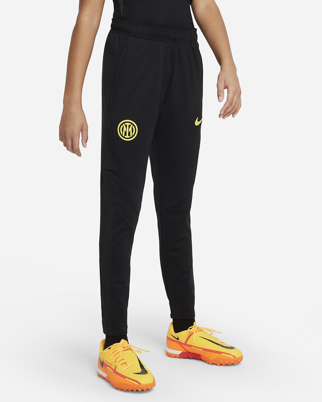 Pantalon de football en maille Nike Dri-FIT Inter Milan Strike pour enfant plus âgé