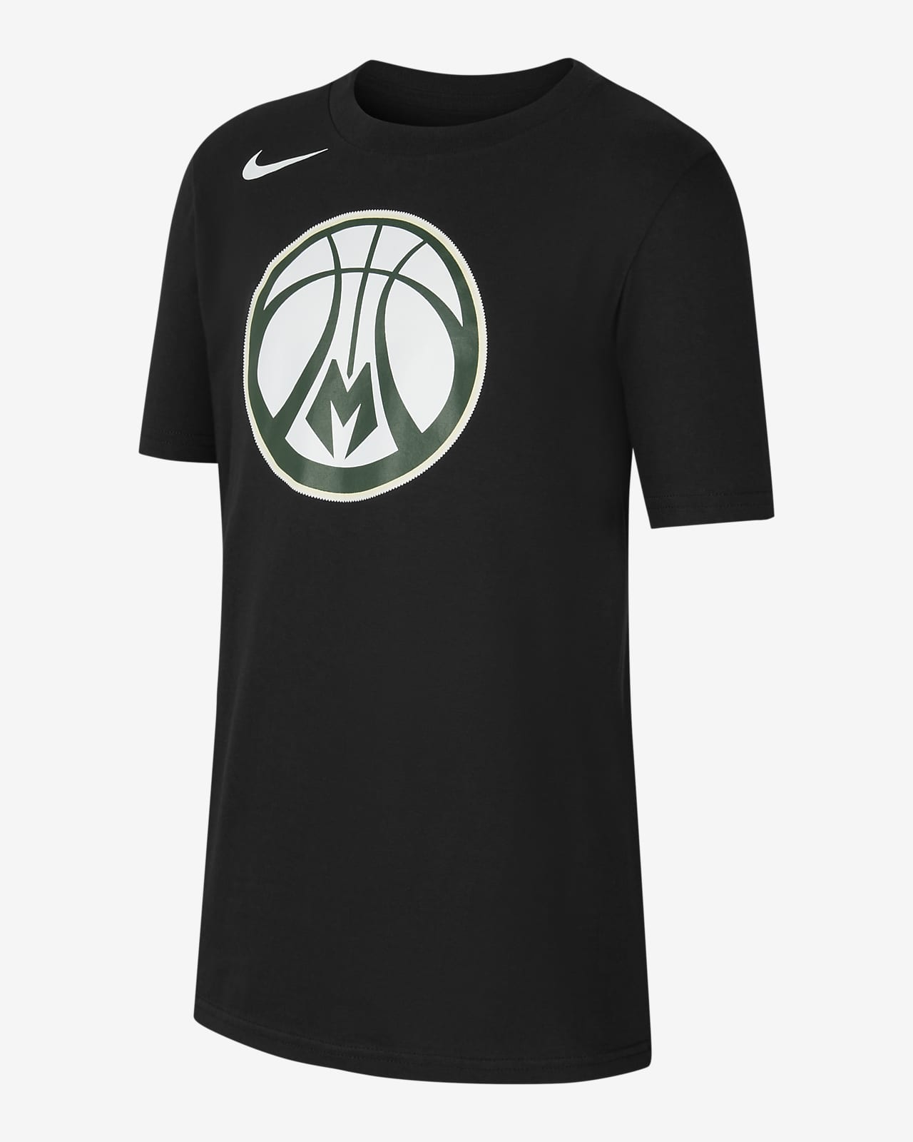 NBA-t-shirt Milwaukee Bucks Nike Dri-FIT för ungdom