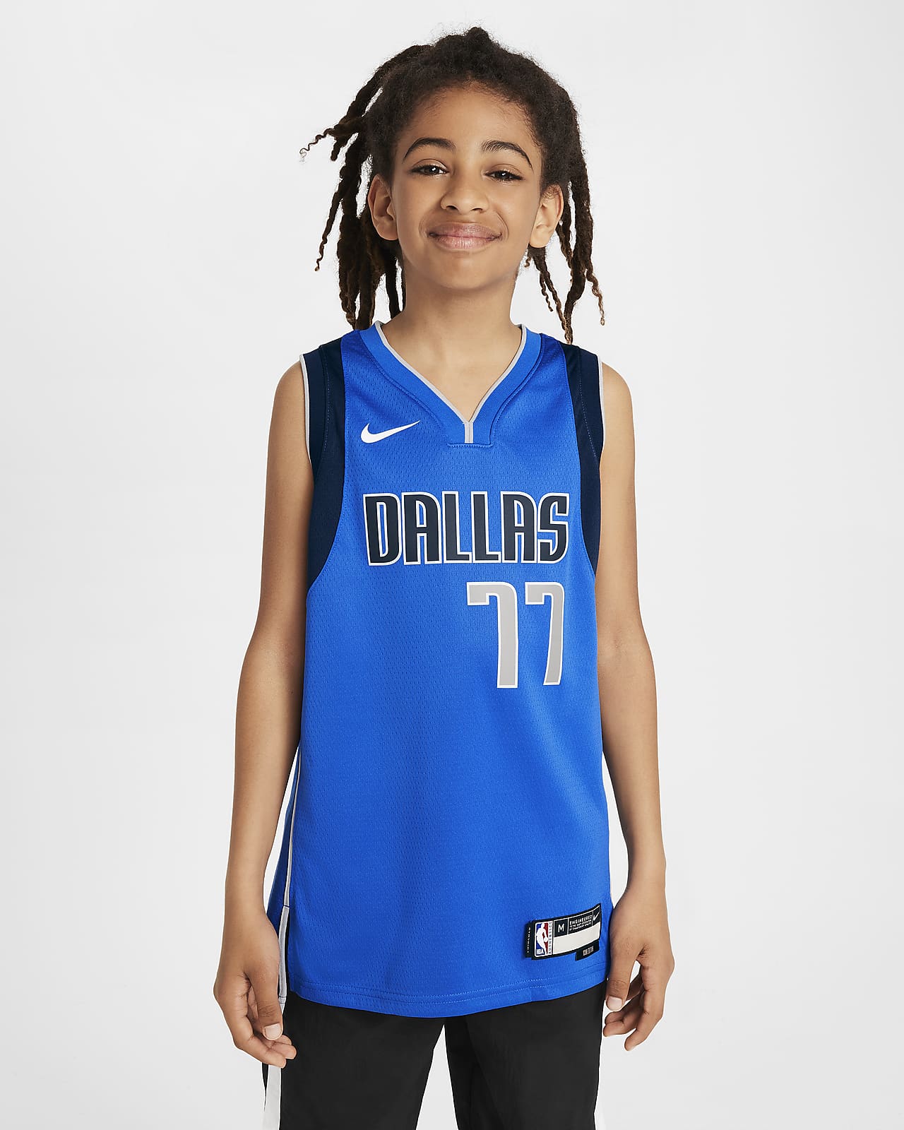 Φανέλα Nike NBA Swingman Ντάλας Μάβερικς 2023/24 Icon Edition για μεγάλα παιδιά
