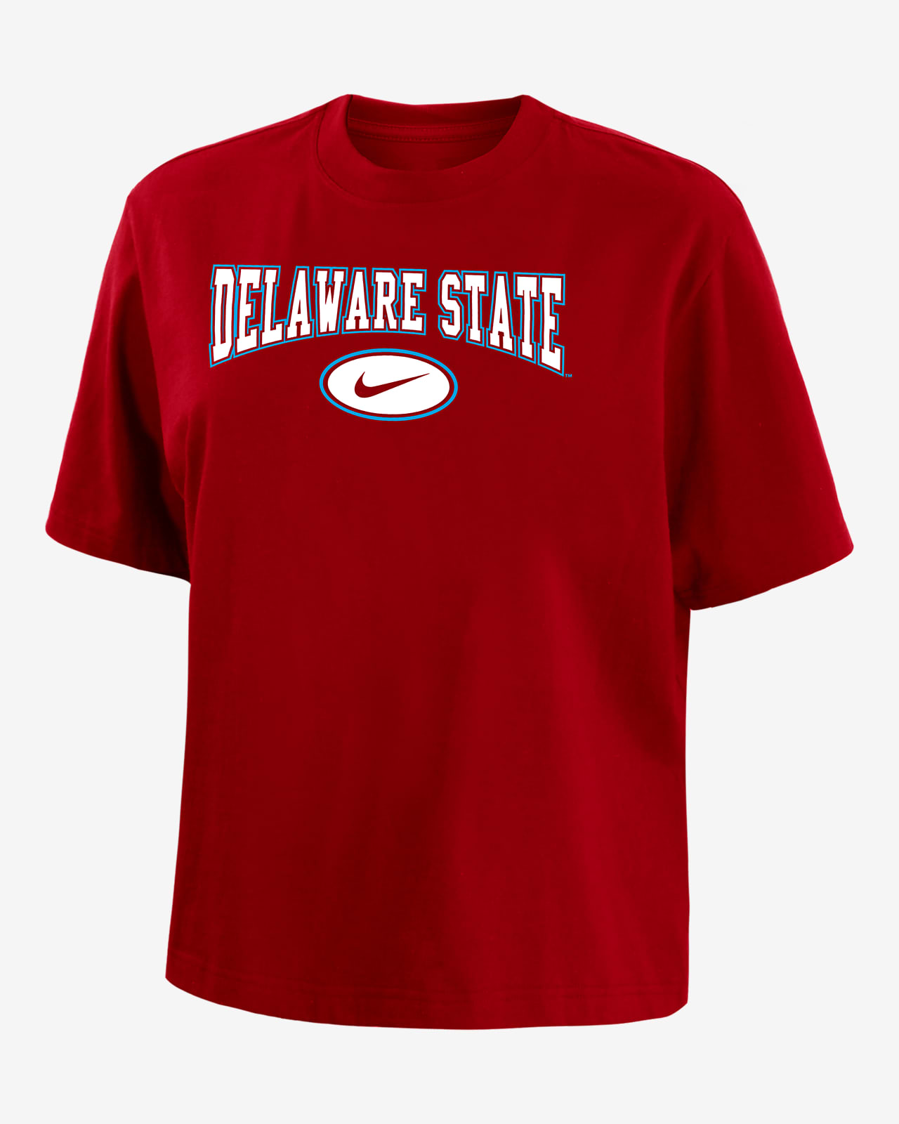 Delaware State Women's Nike College Boxy T-Shirt