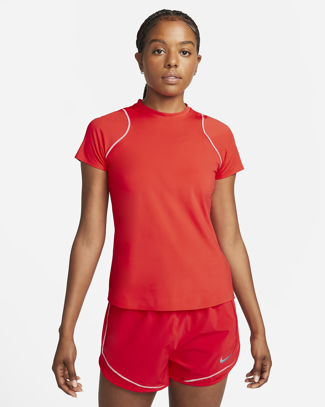 Nike Dri-FIT Run Division Damestop met korte mouwen