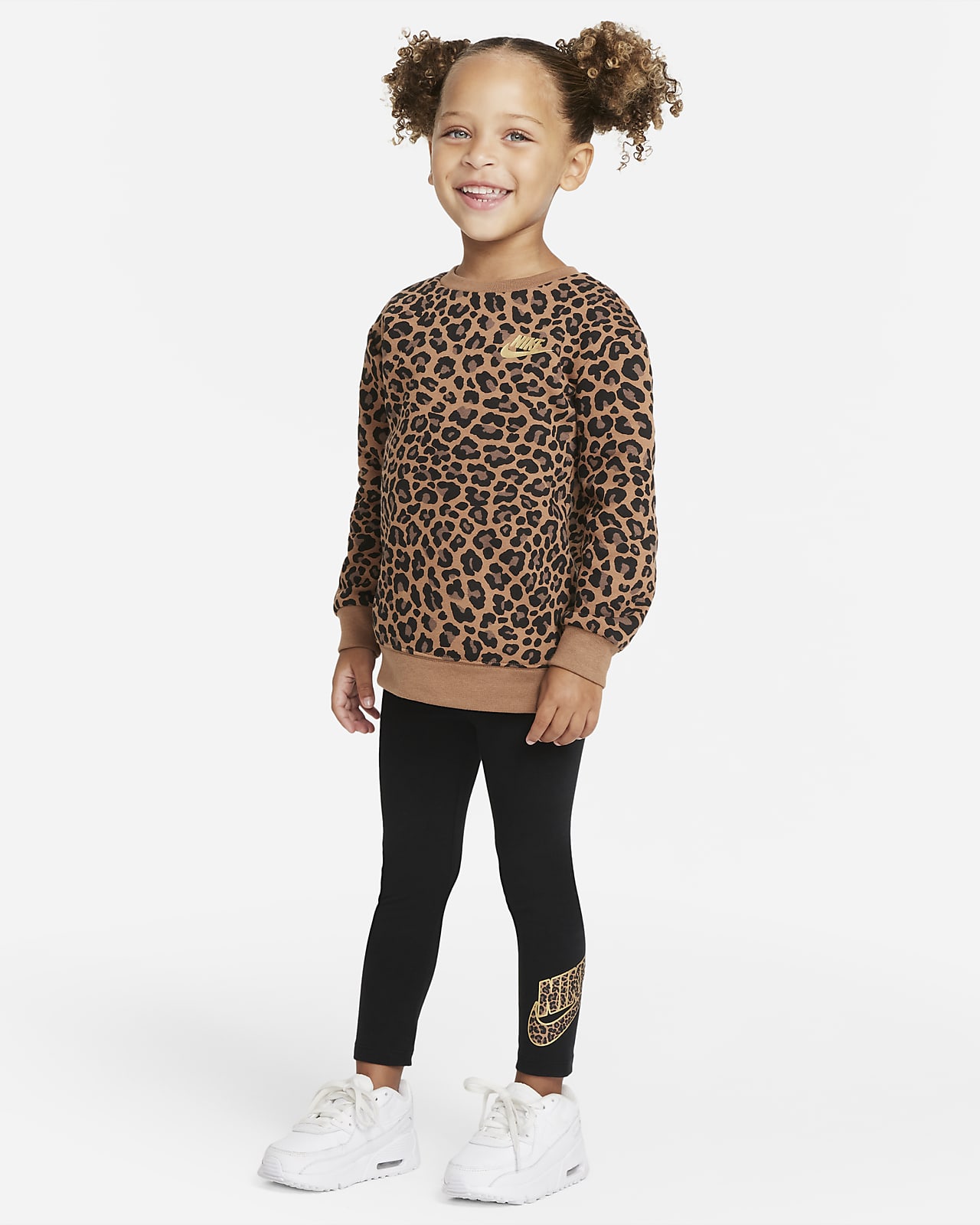 Nike Toddler Leopard Sweatshirt and Leggings Set