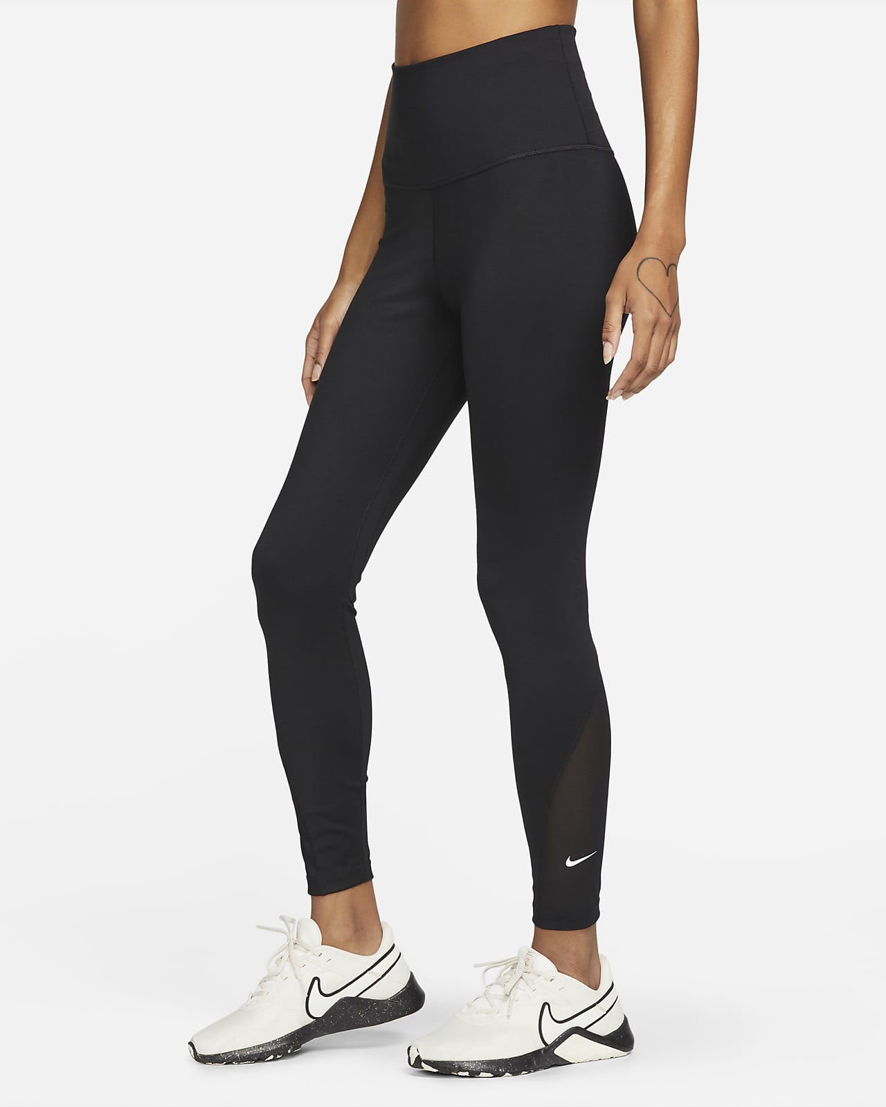 Nike One leggings i 7/8 lengde med høyt liv til dame