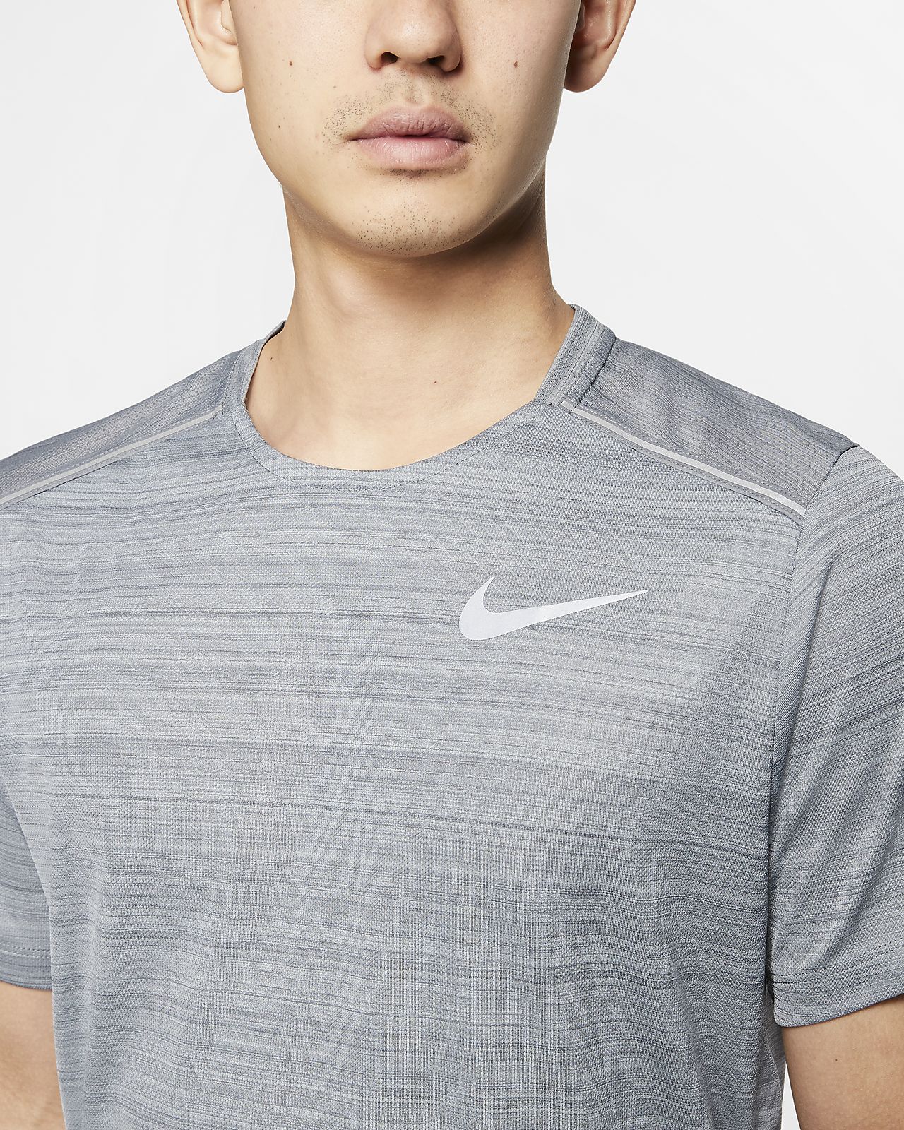 nike dry miler running top