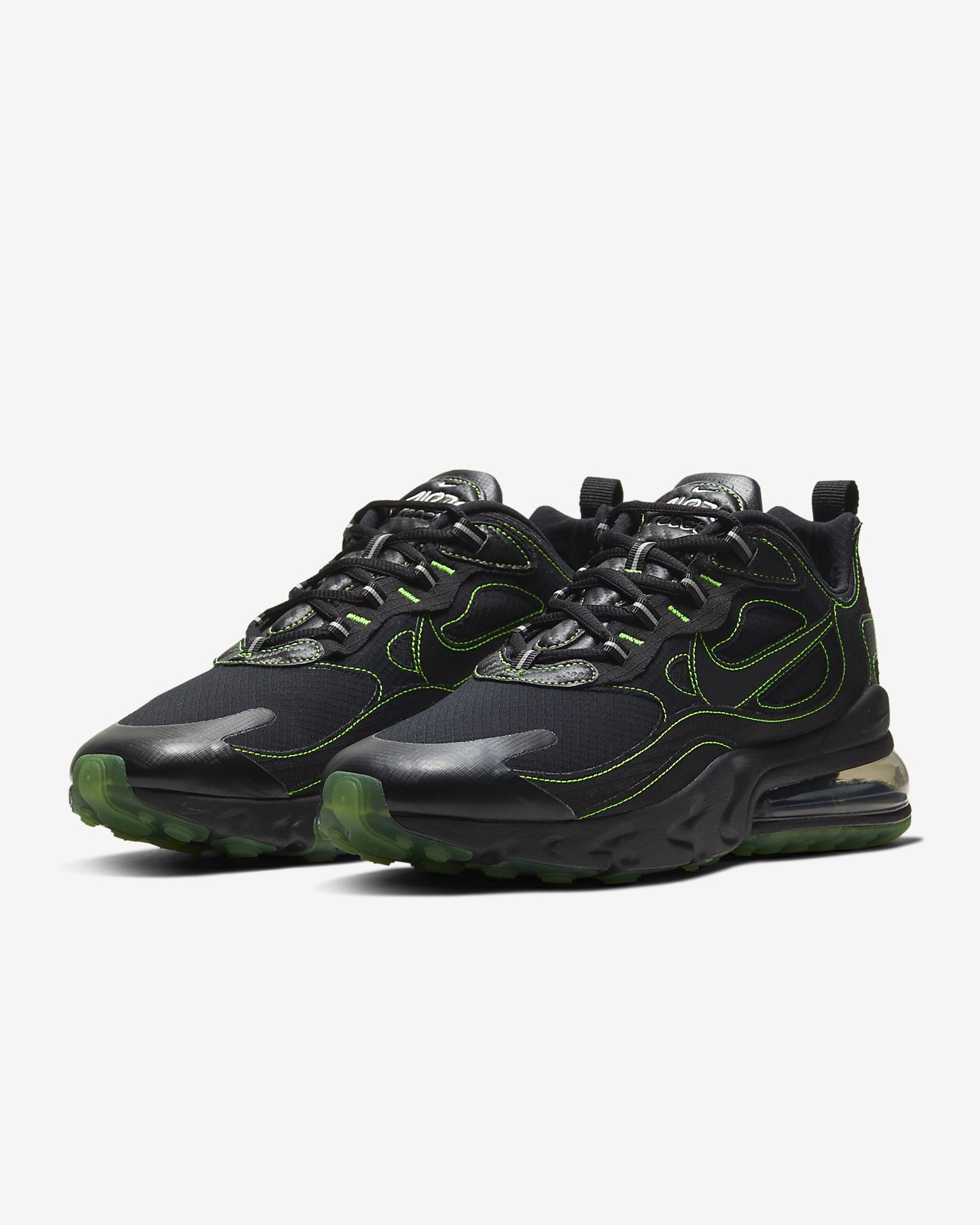 nike 270 black and green