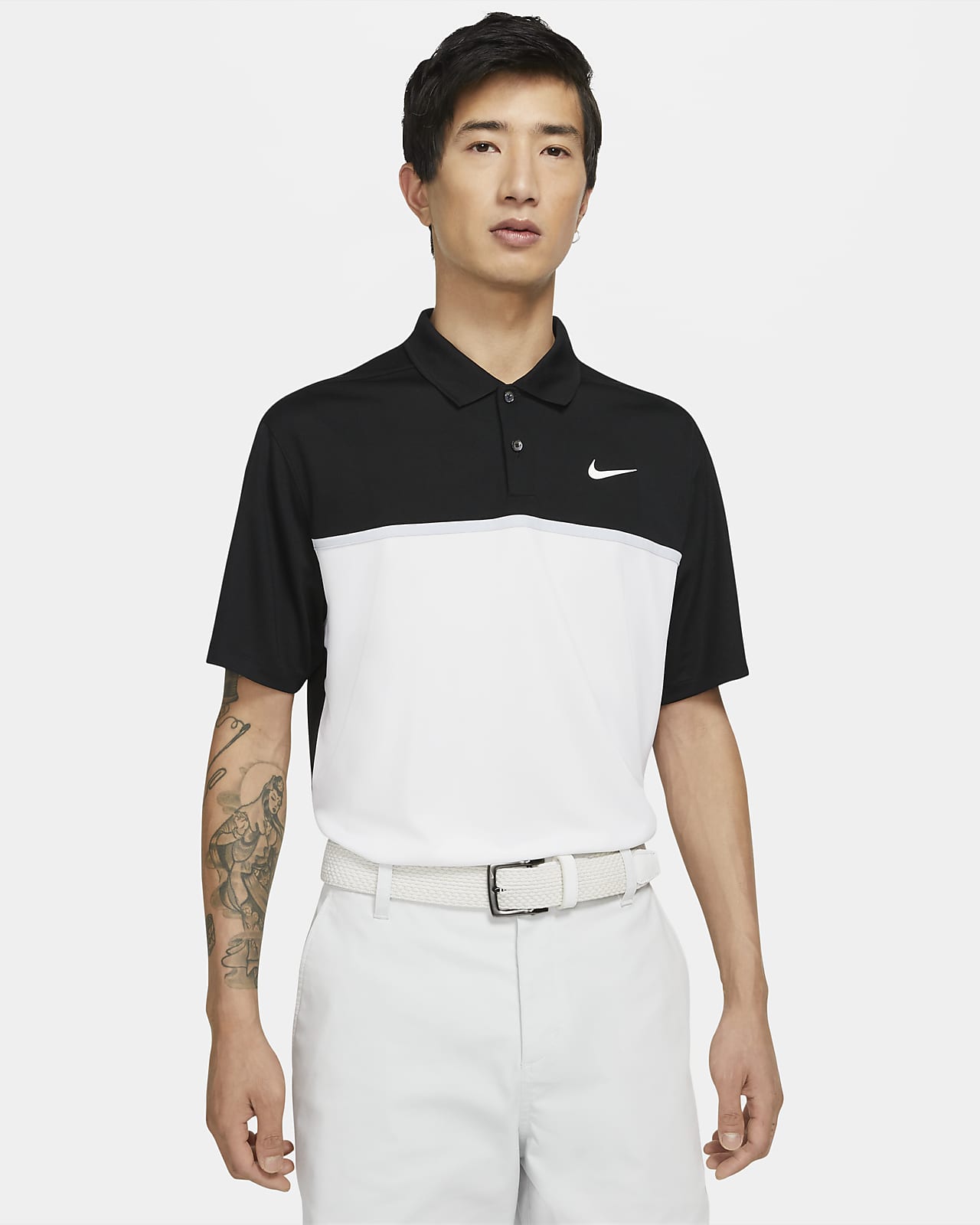 nike white polo t shirt