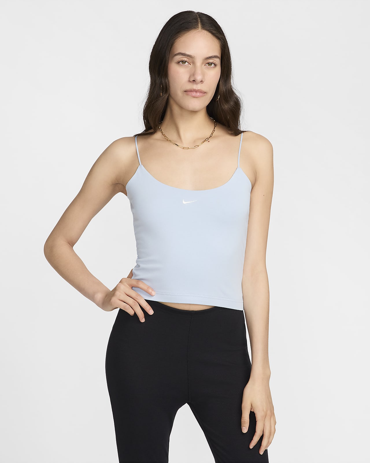 Camiseta de tirantes cami ajustada para mujer Nike Sportswear Chill Knit