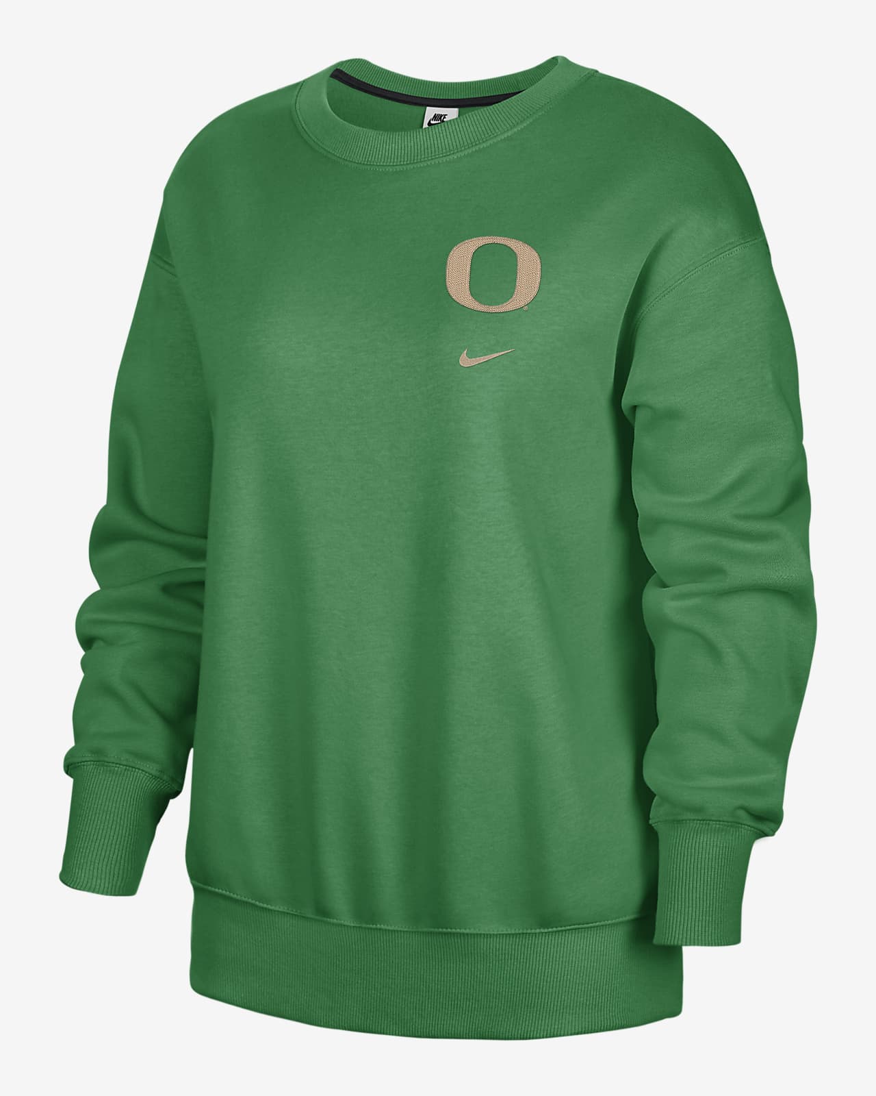 Oregon Club Fleece Women's Nike College Oversized Fit Crew-Neck Sweatshirt