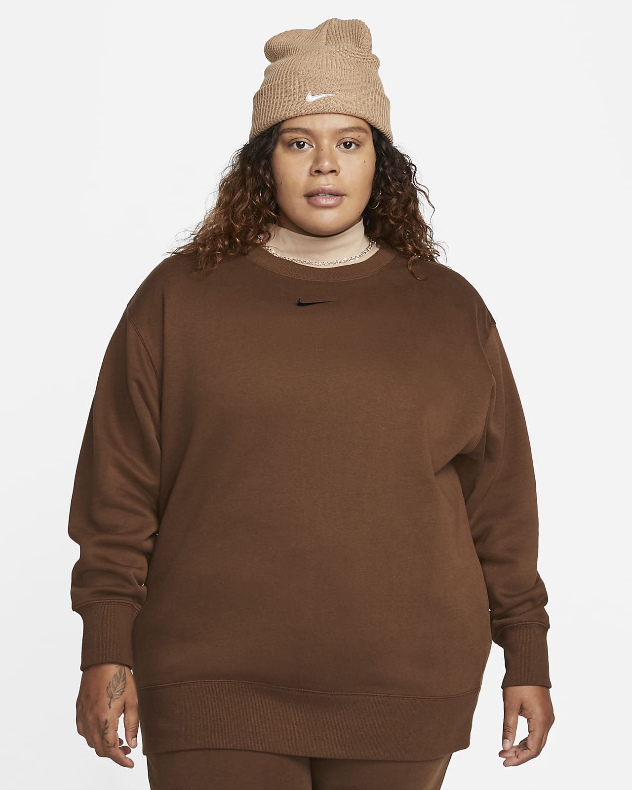 Nike Sportswear Phoenix Fleece Women's Oversized Crewneck Sweatshirt (Plus Size)