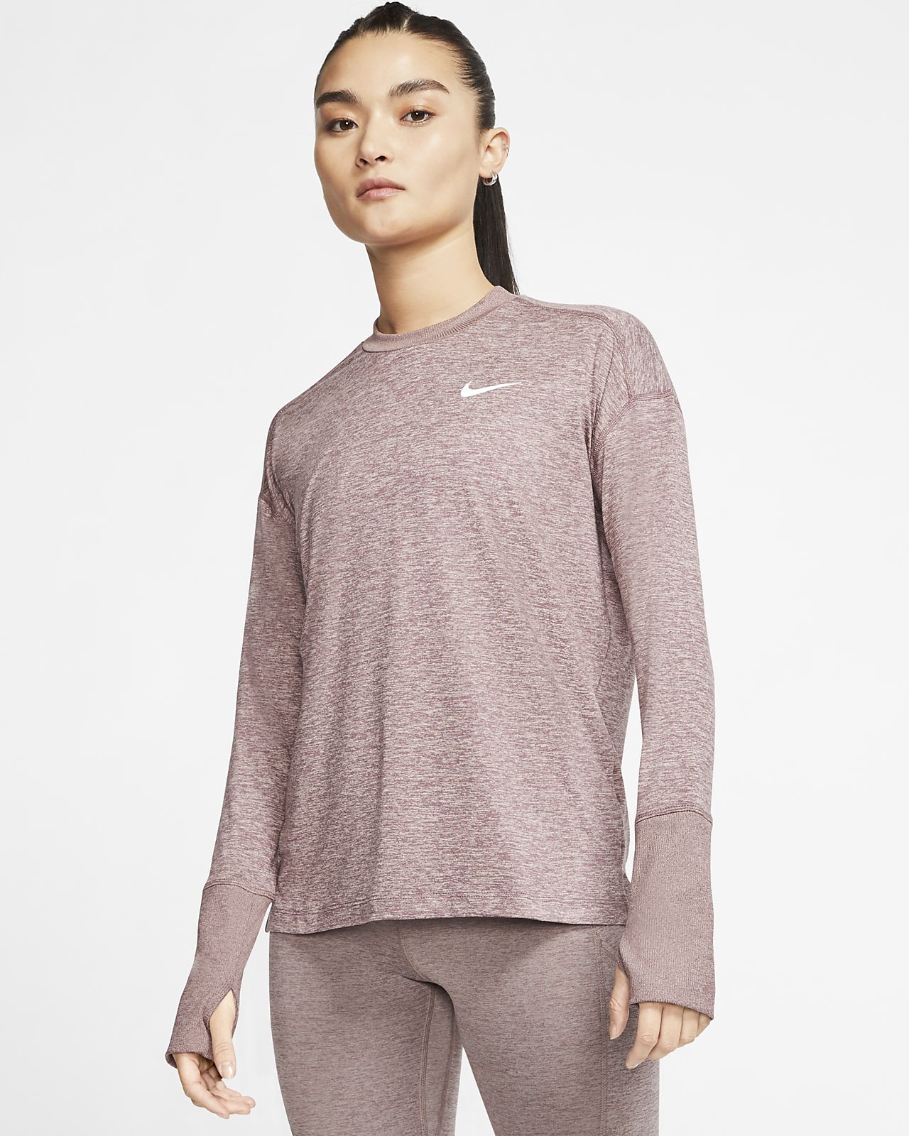 nike element women's running top