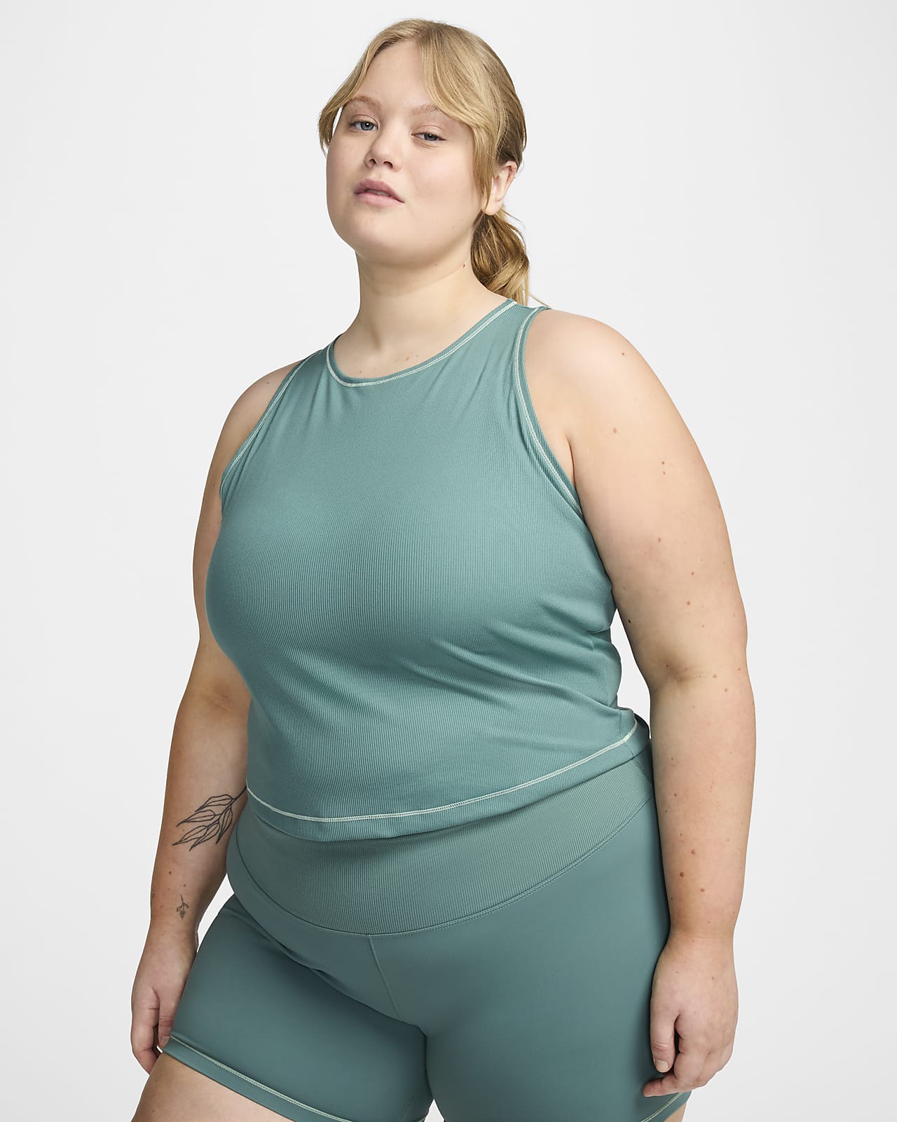 Nike One Fitted Women's Dri-FIT Ribbed Tank Top (Plus Size)