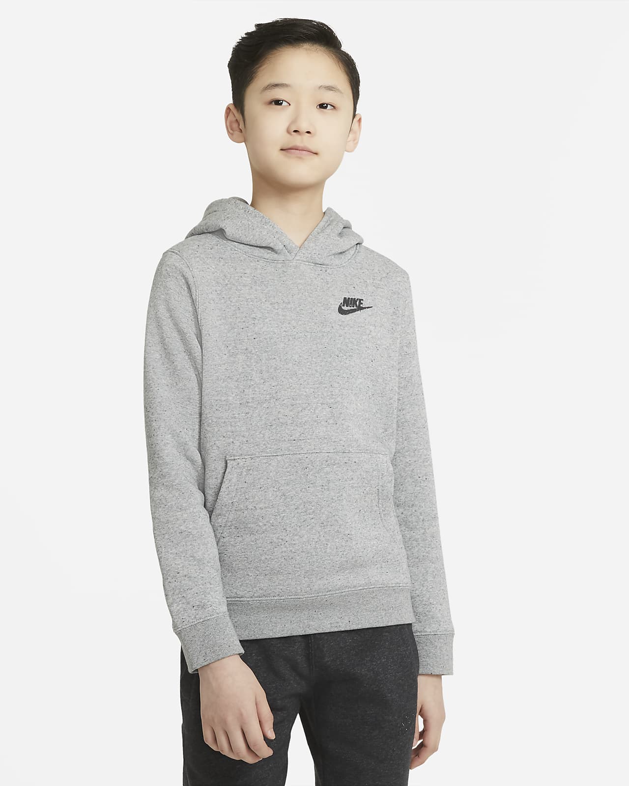 Sudadera con capucha sin cierre para niños talla grande Nike Sportswear Zero