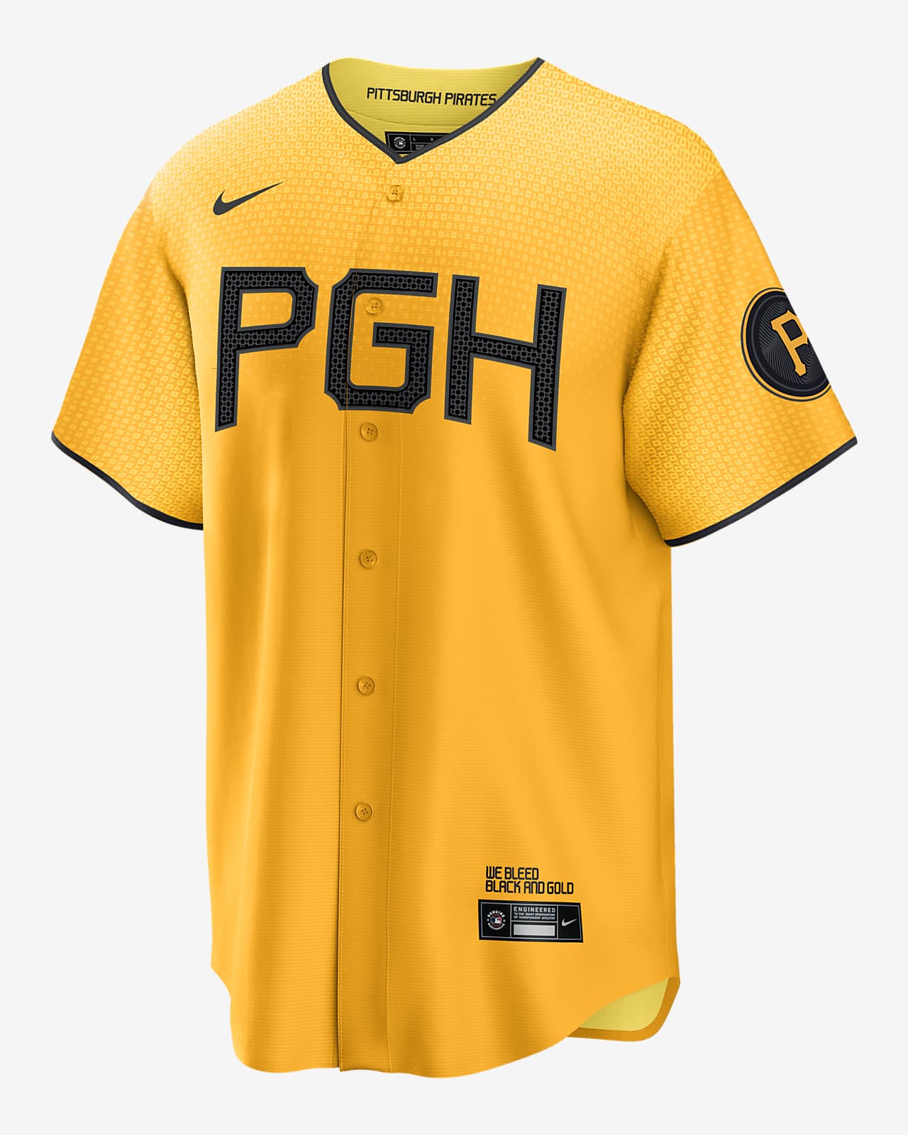 MLB Pittsburgh Pirates City Connect (Ke'Bryan Hayes) Men's Replica Baseball Jersey