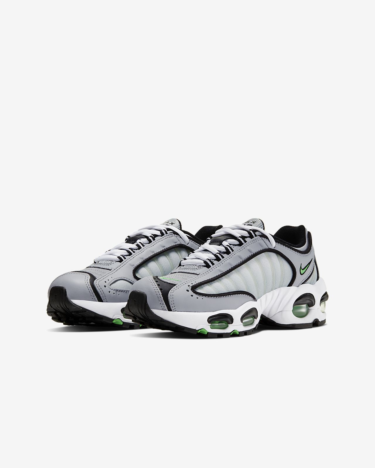 nike air max grey and green