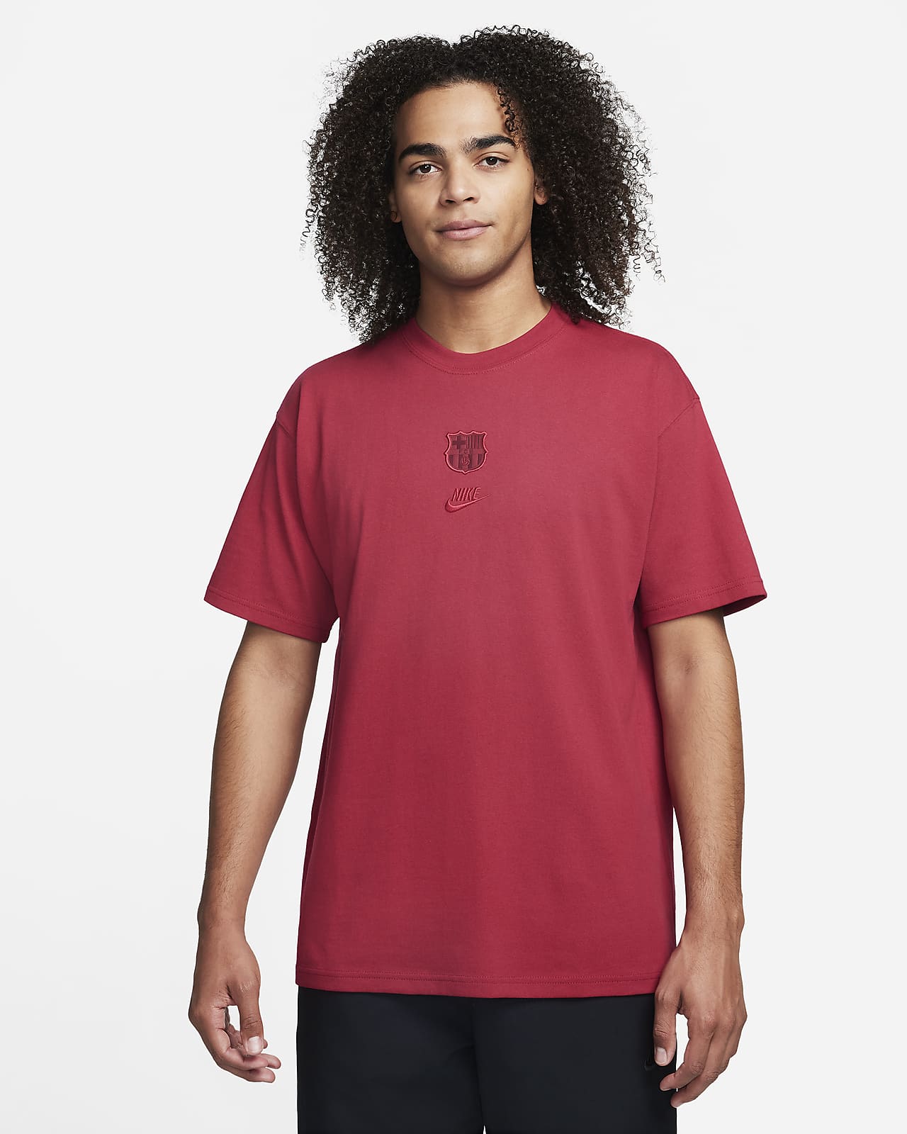 FC Barcelona Premium Essentials Men's Nike Soccer T-Shirt