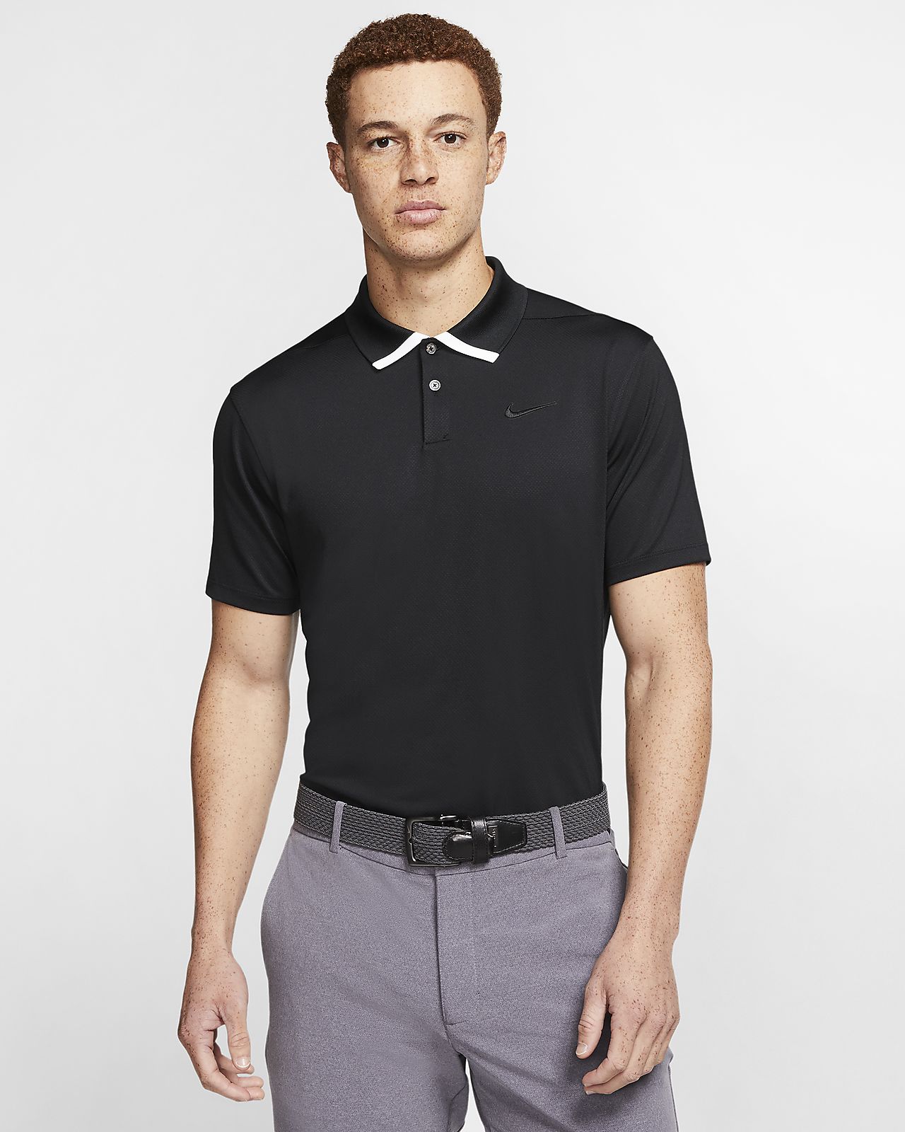 nike dry tipped men's golf polo