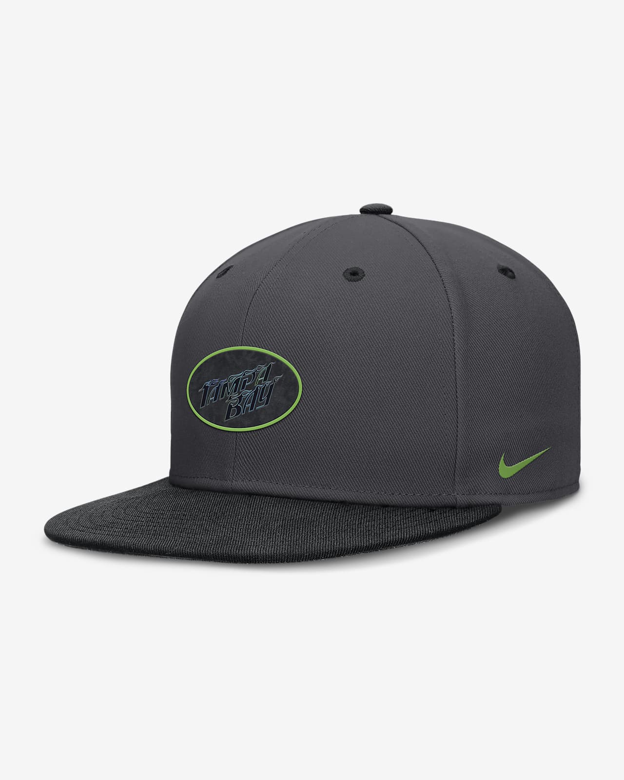 Gorra Nike Dri-FIT de la MLB ajustada para hombre Tampa Bay Rays City Connect True