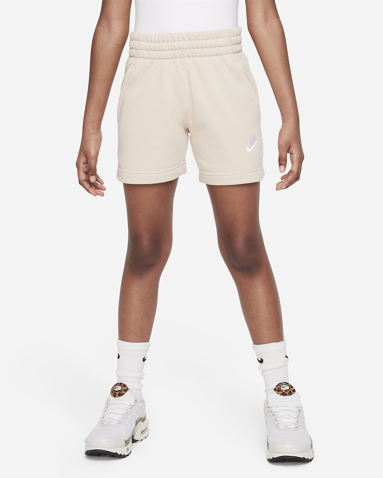 Nike Sportswear Club Fleece Big Kids' (Girls') 5" French Terry Shorts