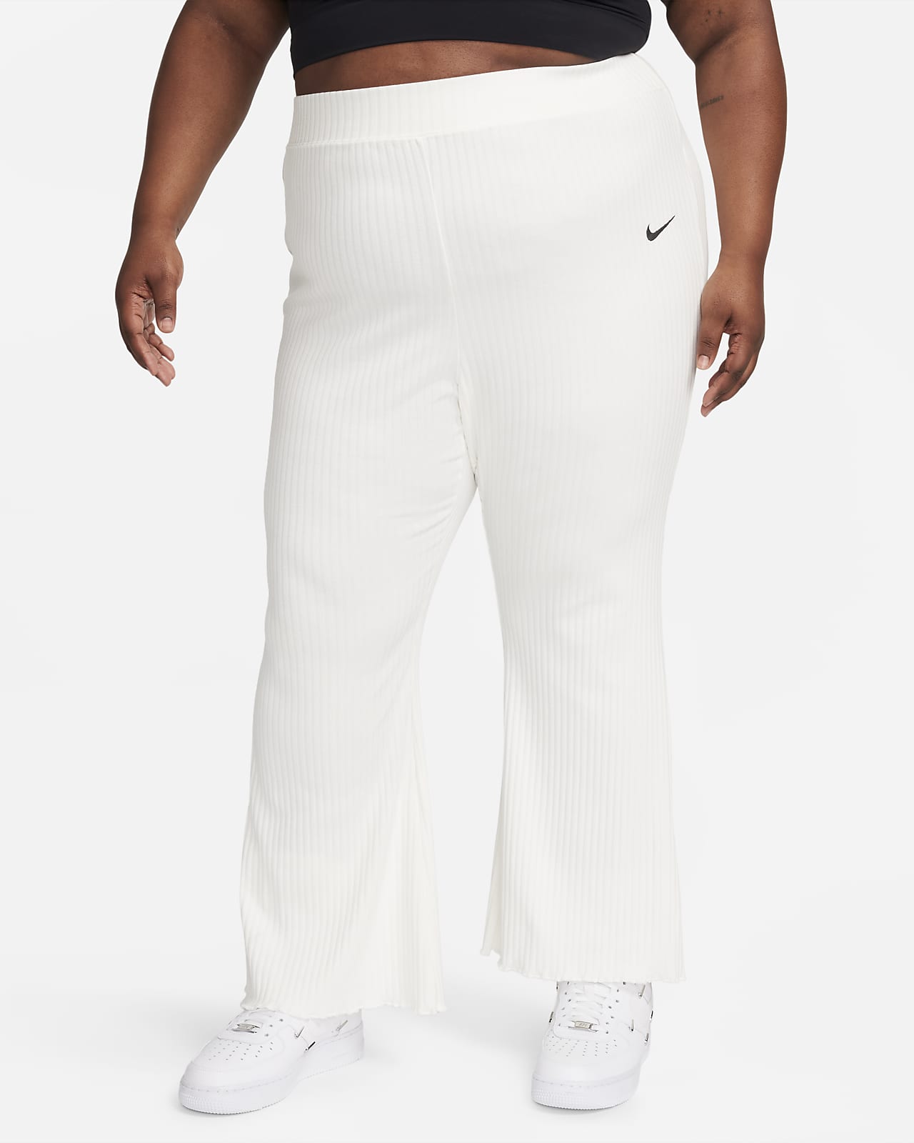 Nike Sportswear Women's High-Waisted Ribbed Jersey Pants (Plus Size)