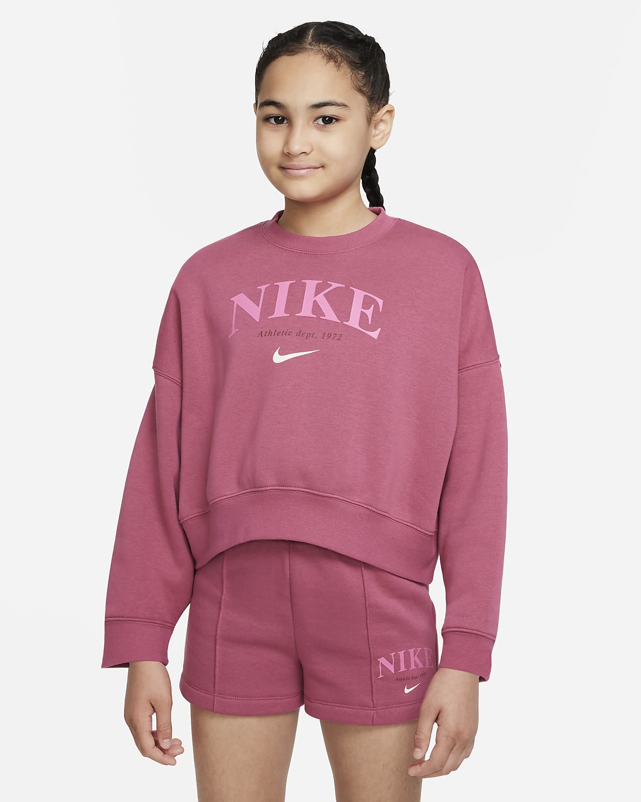 Sudadera de tejido Fleece para niña talla grande Nike Sportswear