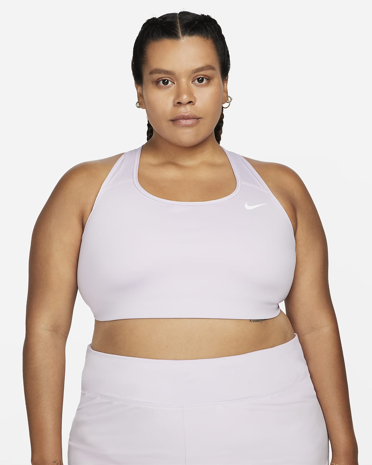 Nike Dri-FIT Swoosh Women's Medium-Support Non-Padded Sports Bra (Plus Size)