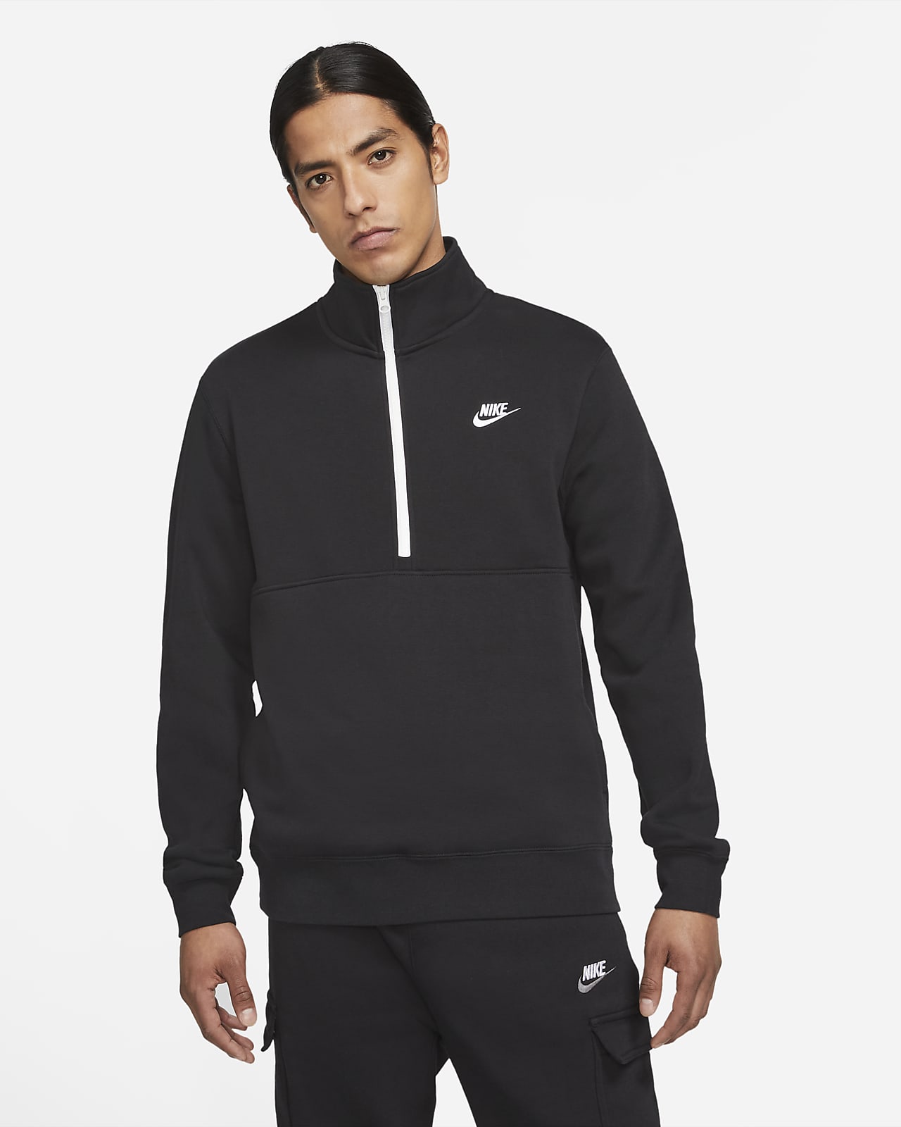 Nike Sportswear Club Men's Brushed-Back 1/2-Zip Sweatshirt