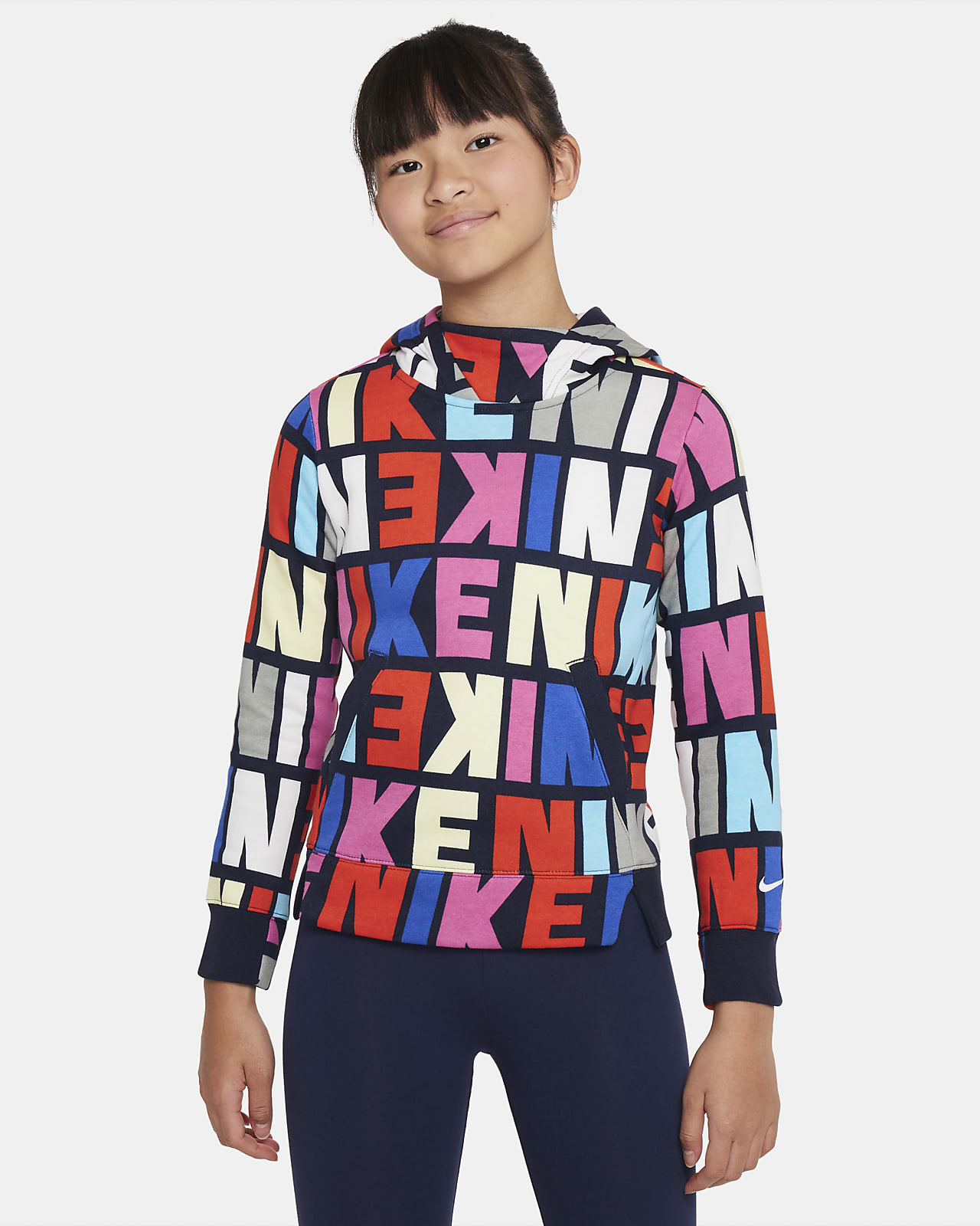Nike Sportswear Older Kids' (Girls') Fleece Hoodie