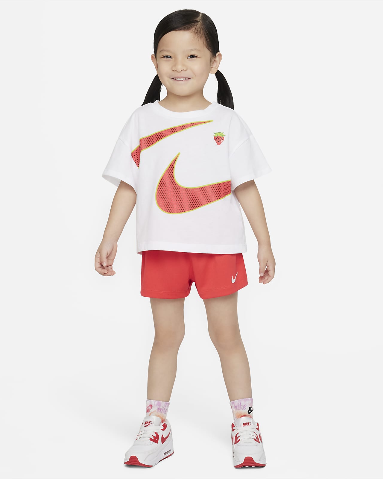 Set med t-shirt och shorts Nike för små barn