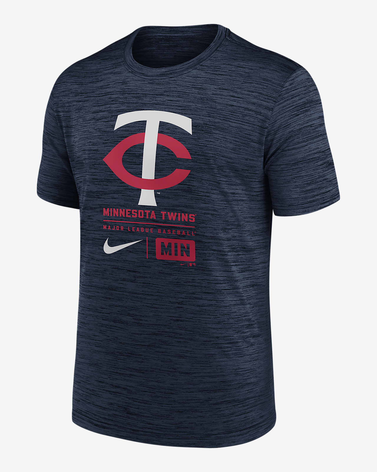 Minnesota Twins Large Logo Velocity Men's Nike MLB T-Shirt
