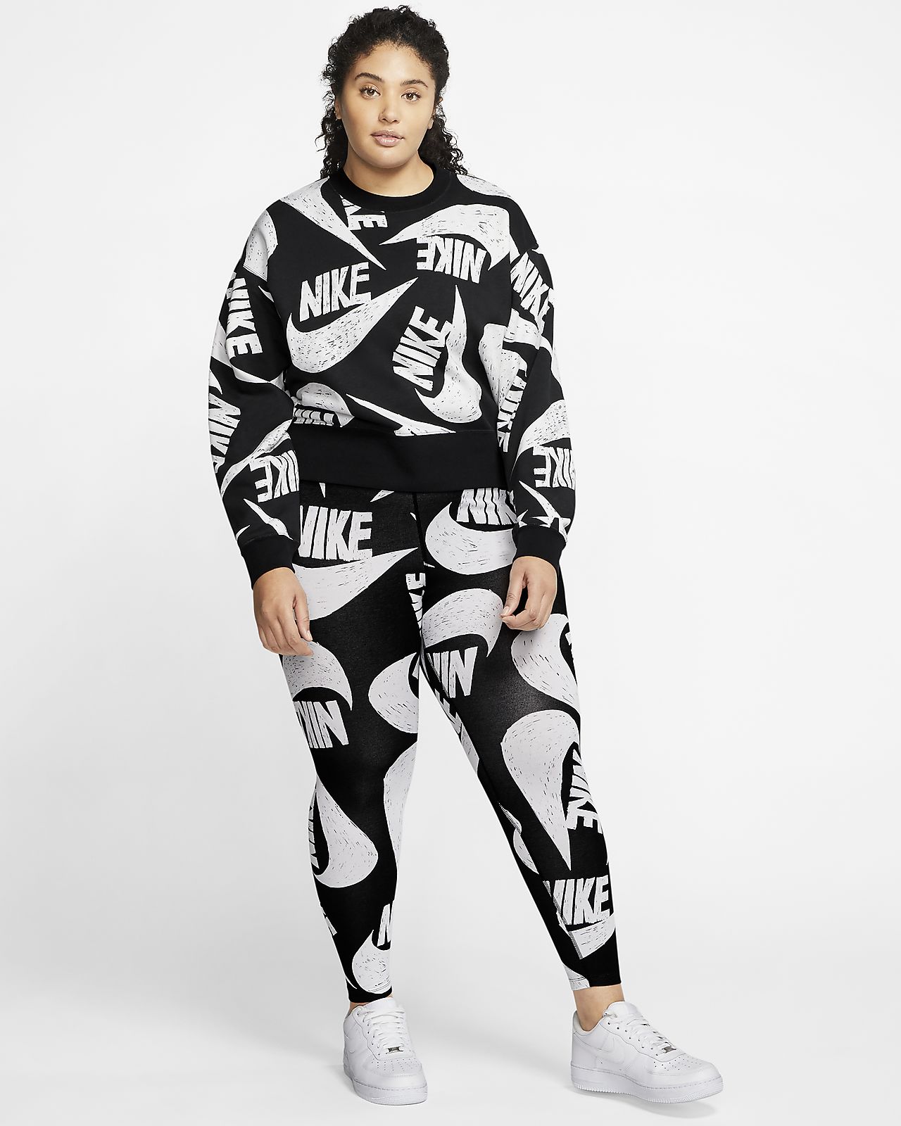 nike sportswear women's printed leggings
