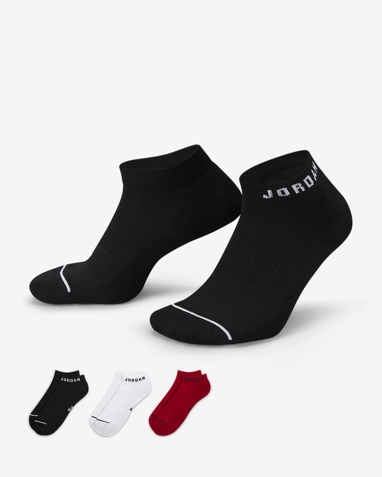 Jordan Everyday No-Show Socks (3 Pairs)