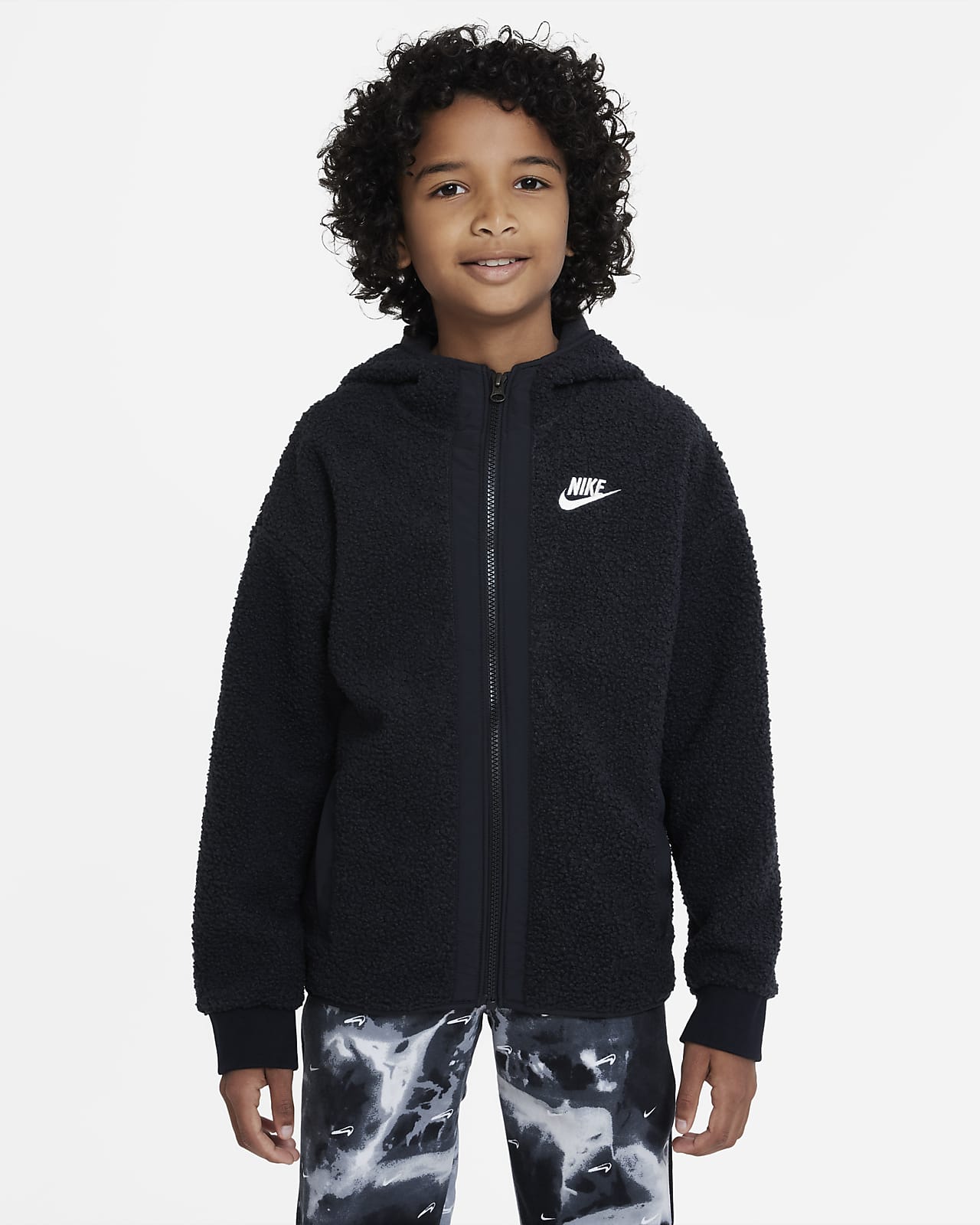 Nike Sportswear Club Fleece Winter-Hoodie mit durchgehendem Reißverschluss für ältere Kinder (Jungen)