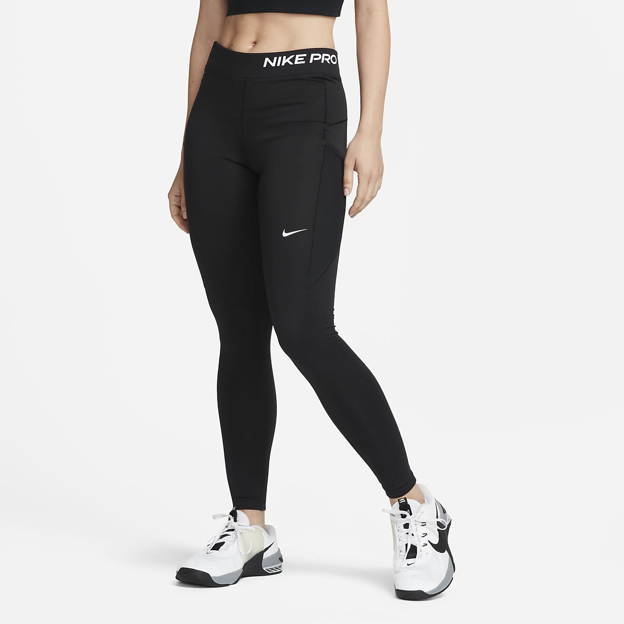 Nike Pro Therma-FIT Women's Mid-Rise Pocket Leggings. Nike.com