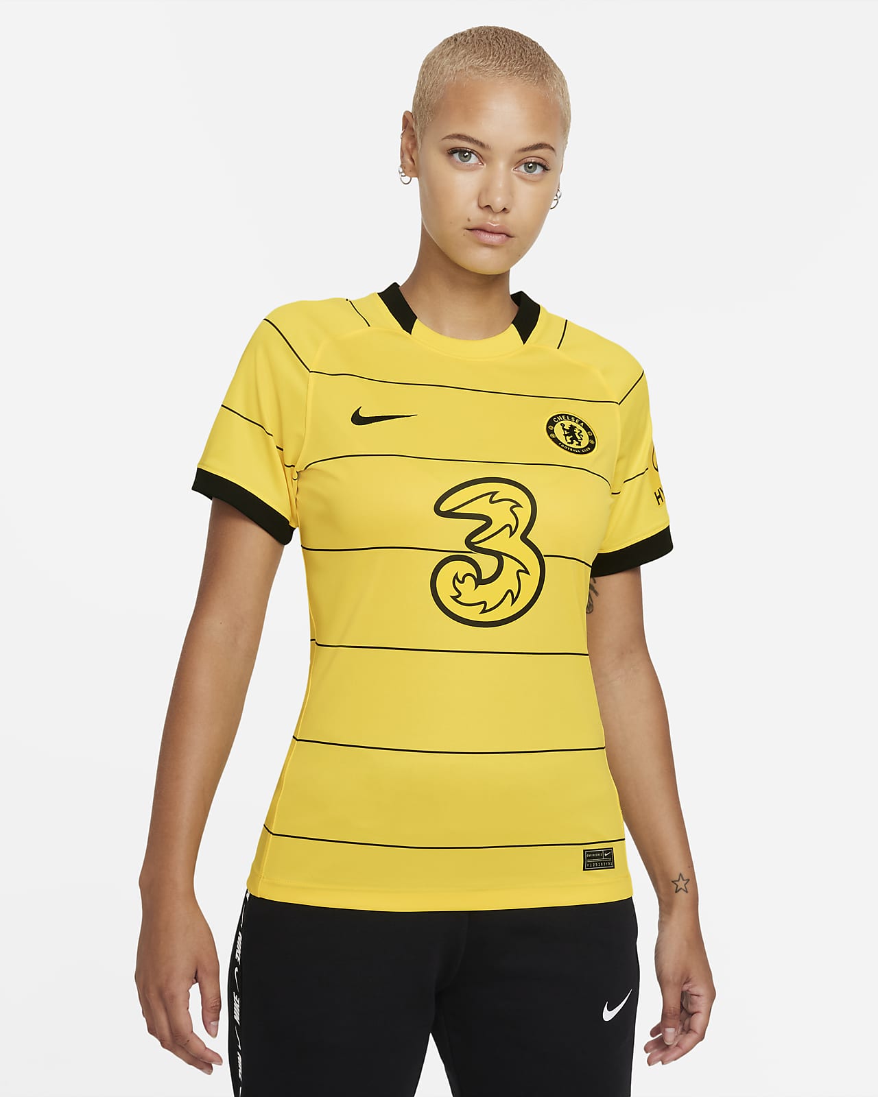 Chelsea FC 2021/22 Stadium Away Nike Dri-FIT-fodboldtrøje til kvinder