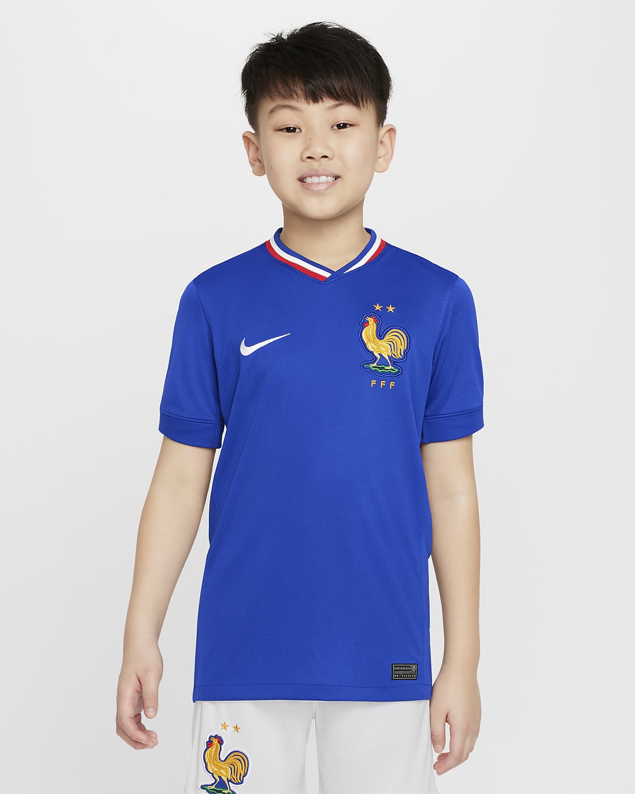 Maillot de foot replica Nike DriFIT FFF (Équipe masculine) 2024/25 Stadium Domicile pour ado