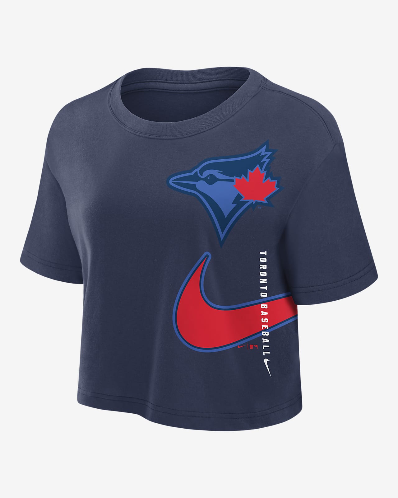 Toronto Blue Jays City Connect Women's Nike Dri-FIT MLB Cropped T-Shirt