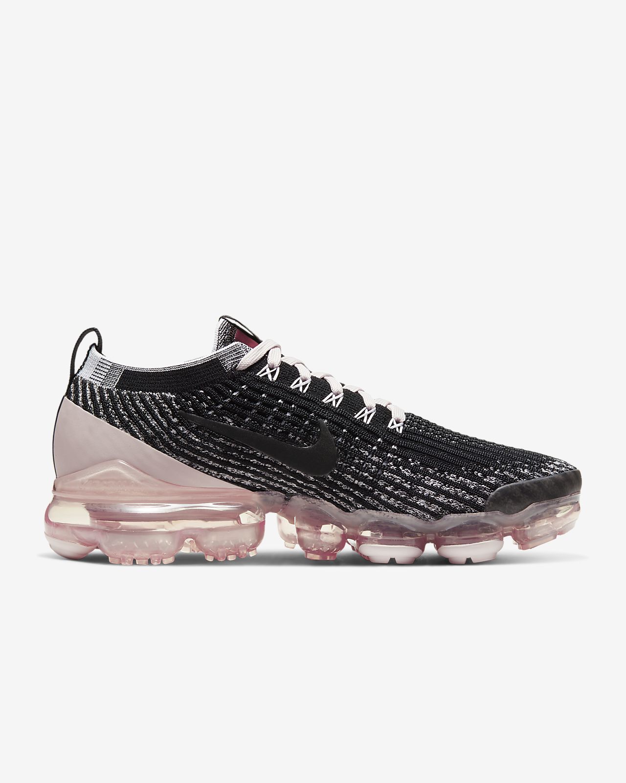 vapormax flyknit pink and black