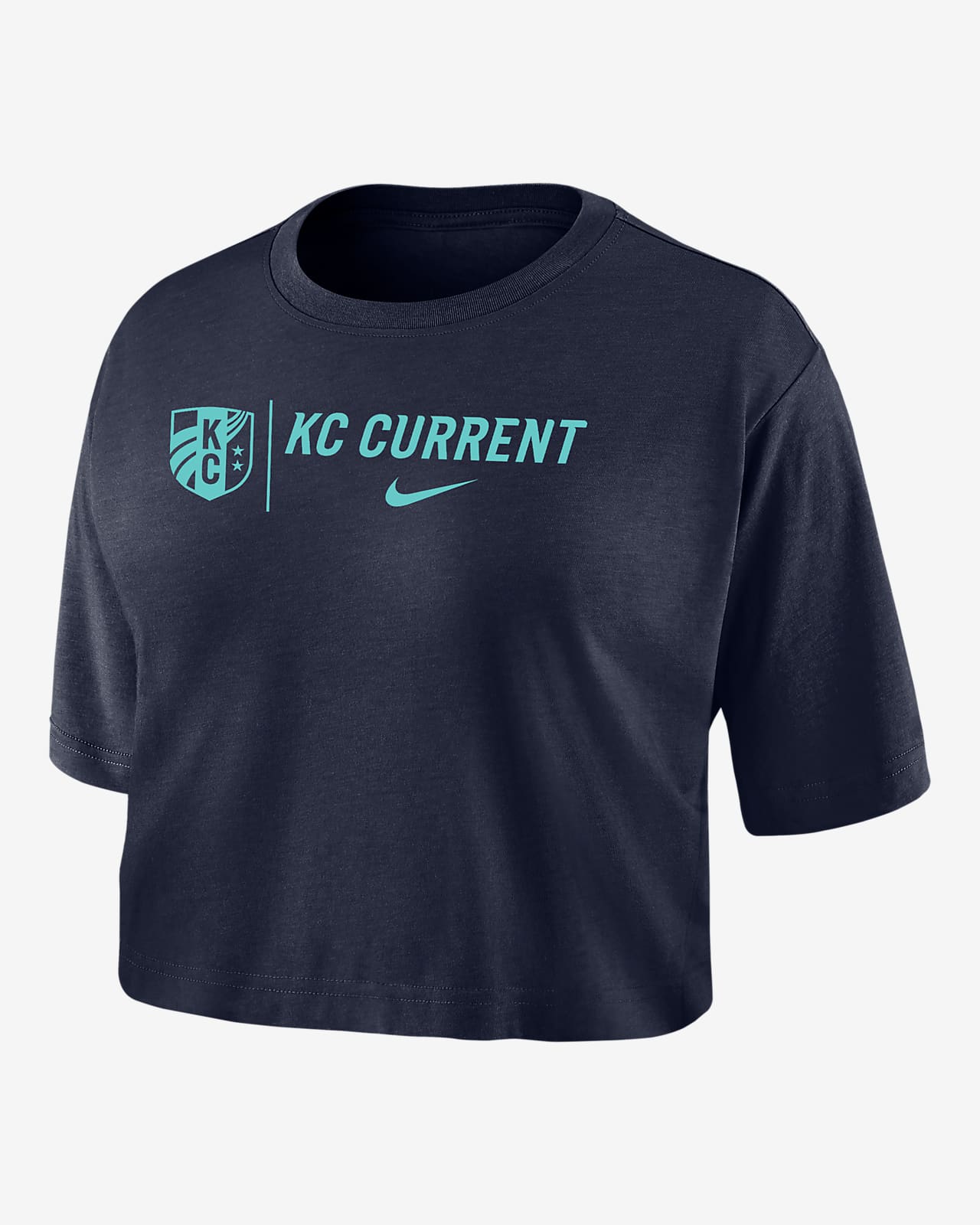 Kansas City Current Women's Nike Dri-FIT Soccer Cropped T-Shirt