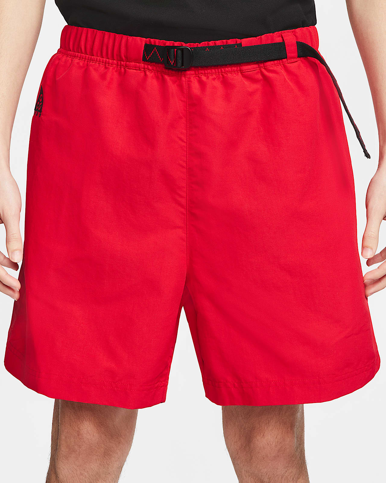 black and red nike shorts
