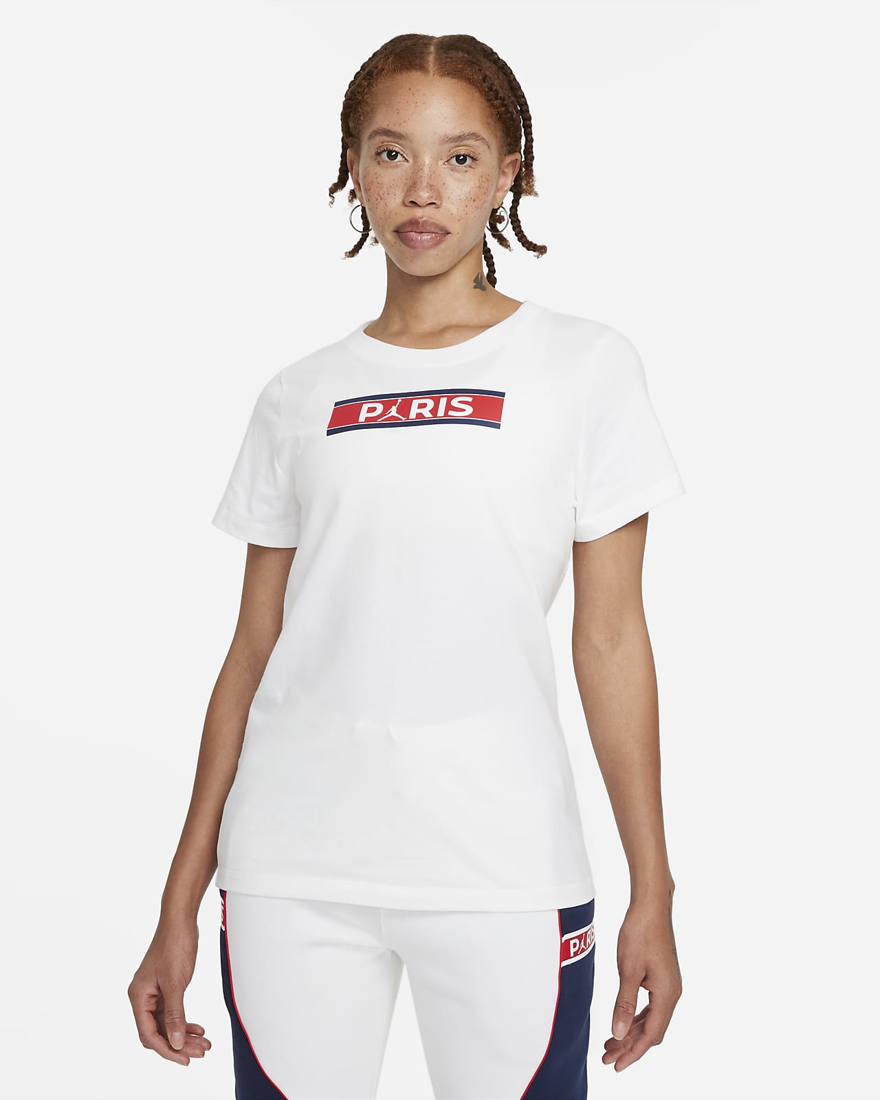Kortärmad t-shirt Paris Saint-Germain för kvinnor