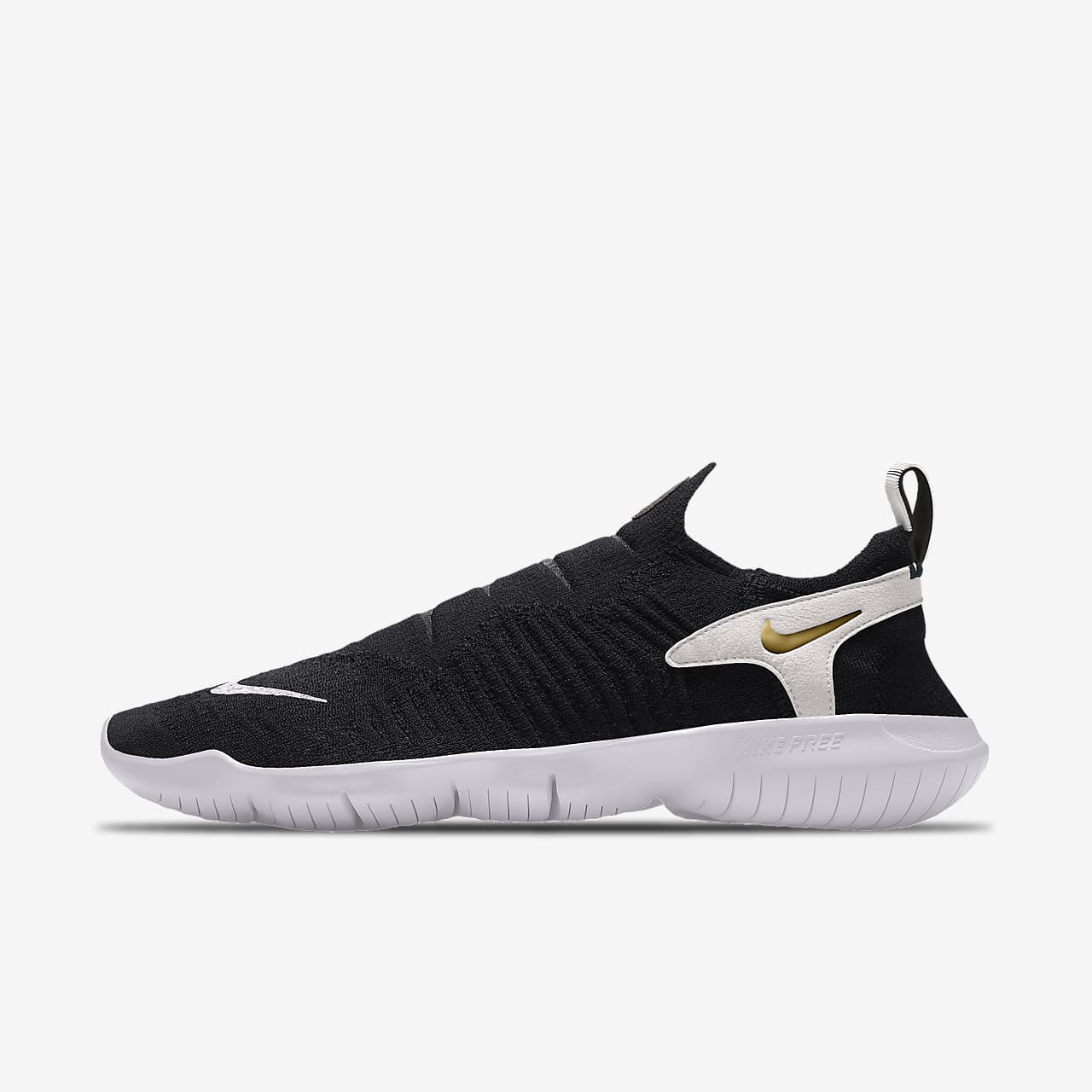 nike free rn flyknit women's black