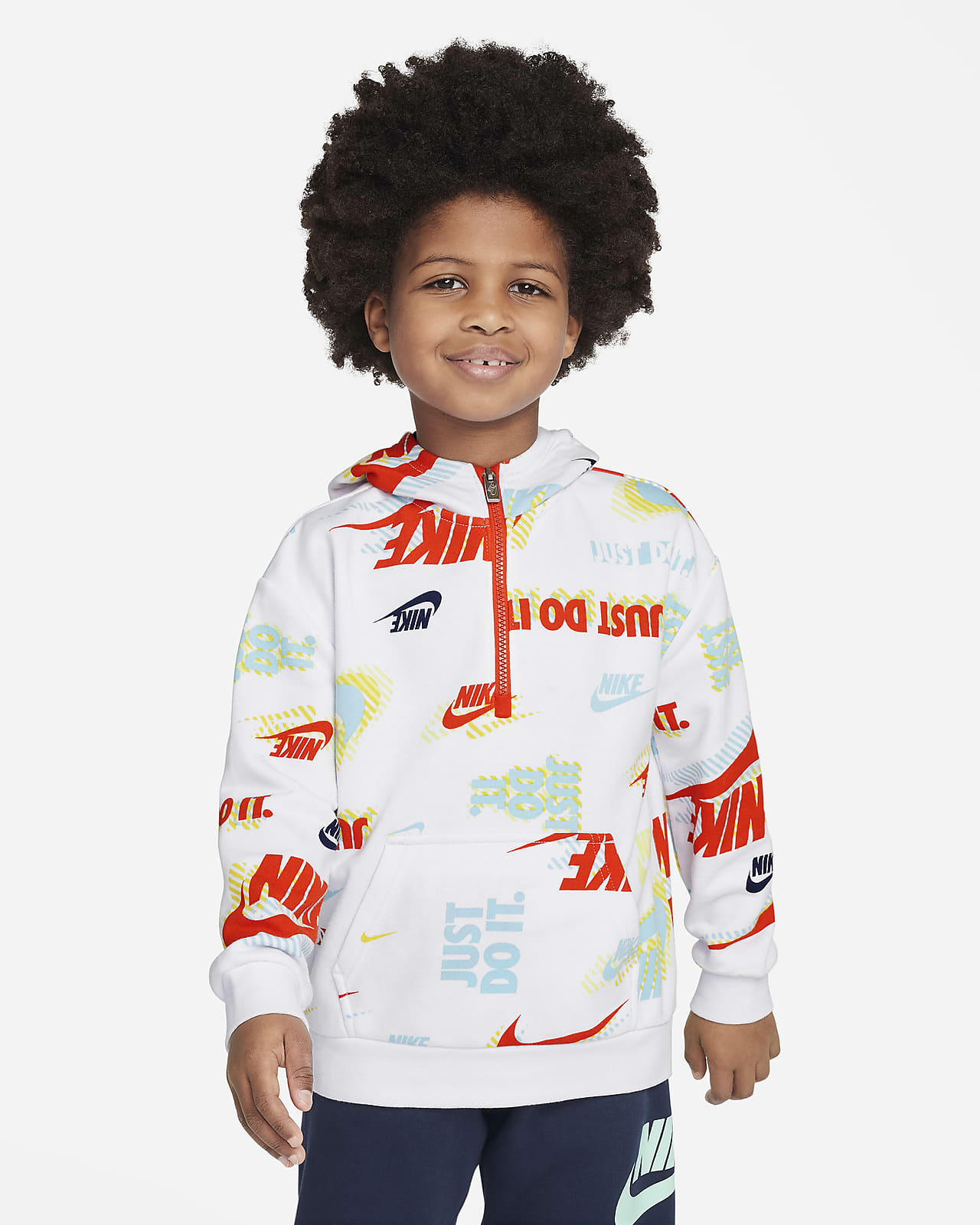Nike Active Joy French Terry Pullover Hoodie Little Kids' Hoodie