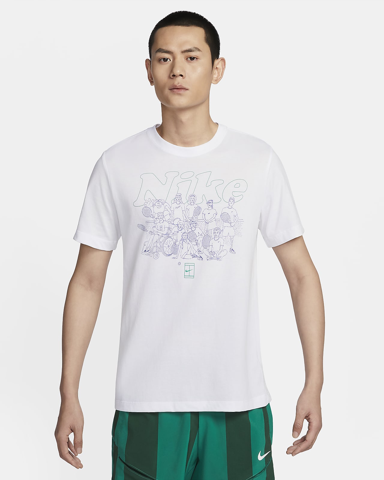เสื้อยืดเทนนิสผู้ชาย Dri-FIT NikeCourt