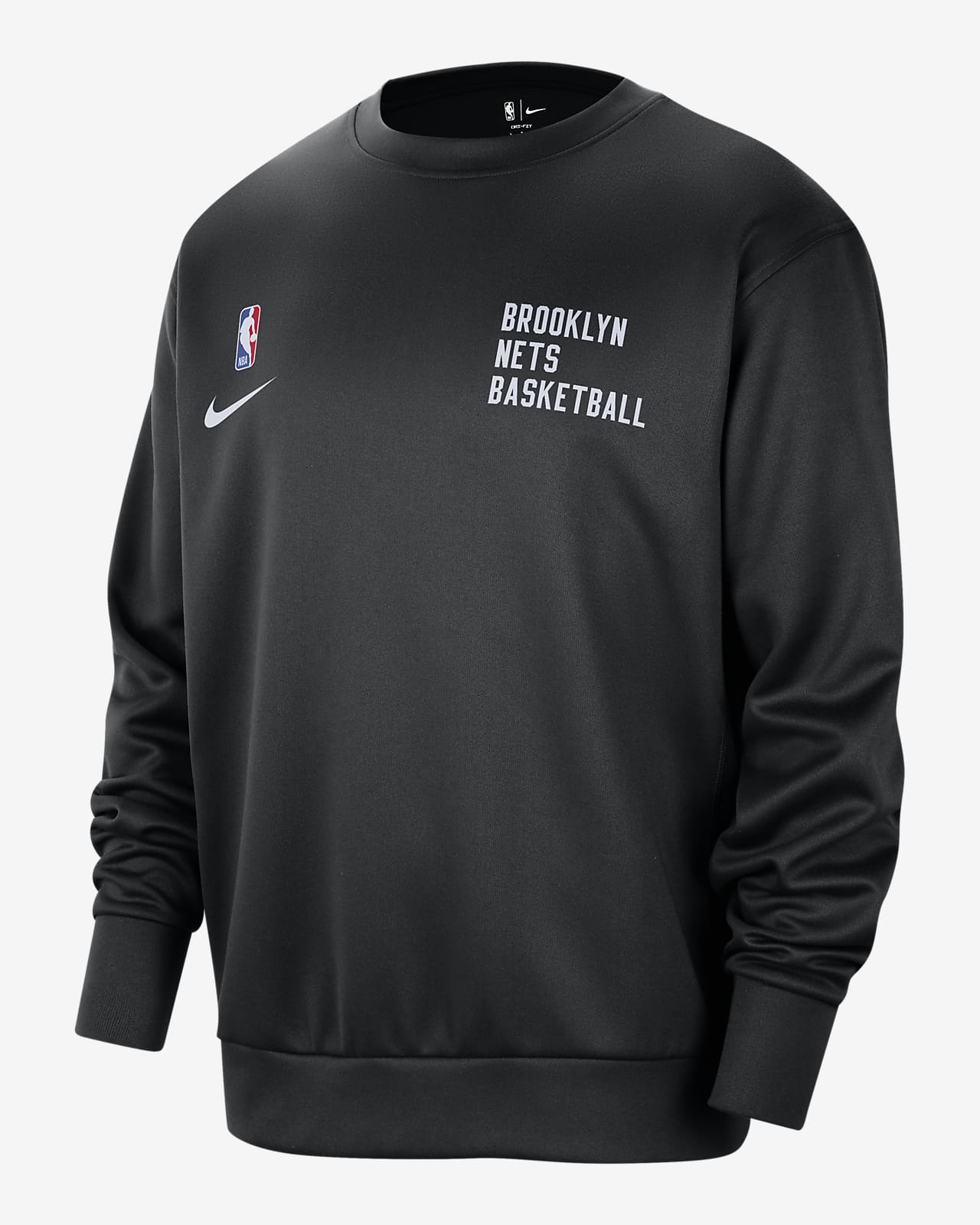 Brooklyn Nets Spotlight Men's Nike Dri-FIT NBA Crew-Neck Sweatshirt