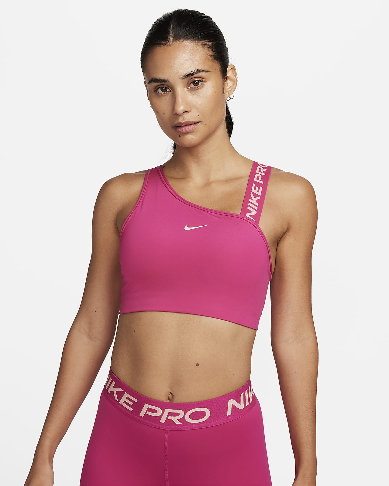 Bra deportivo asimétrico de media sujeción para mujer Nike Pro Swoosh