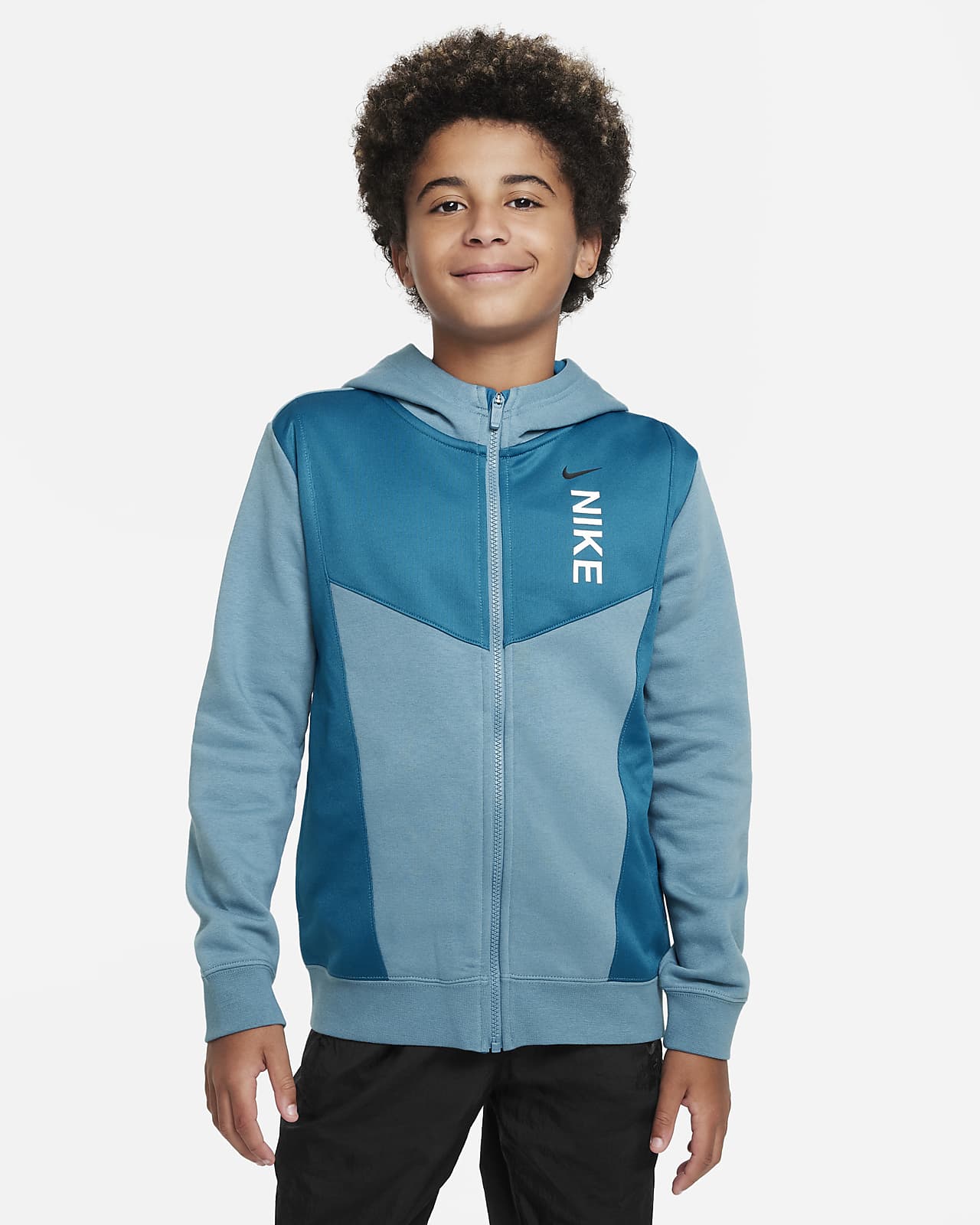 Nike Sportswear Hybrid Older Kids' (Boys') Fleece Hoodie. Nike GB